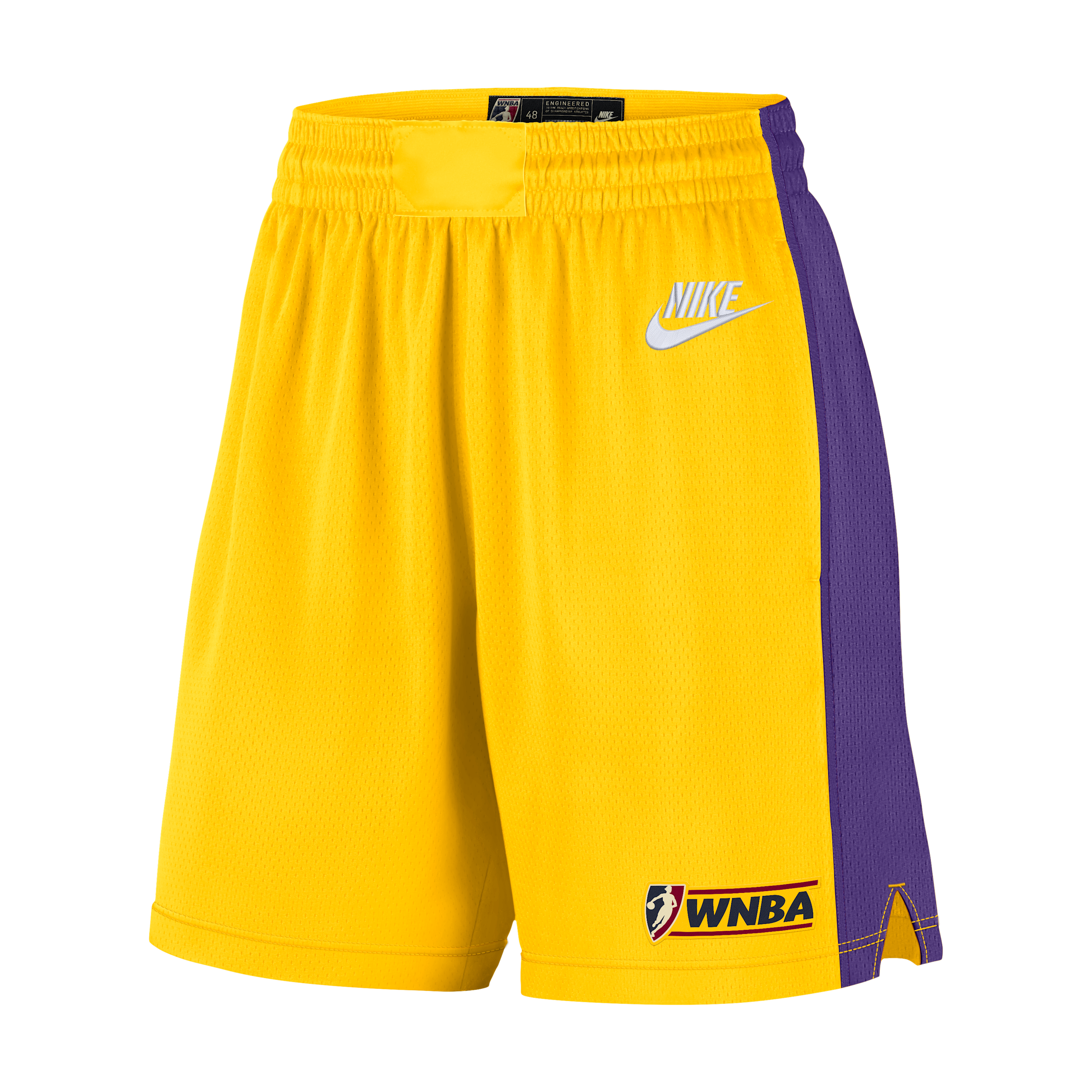 Los Angeles Sparks Court Origins Nike Women's Dri-FIT Victory Knee-Length Shorts in Yellow | IO7965-728