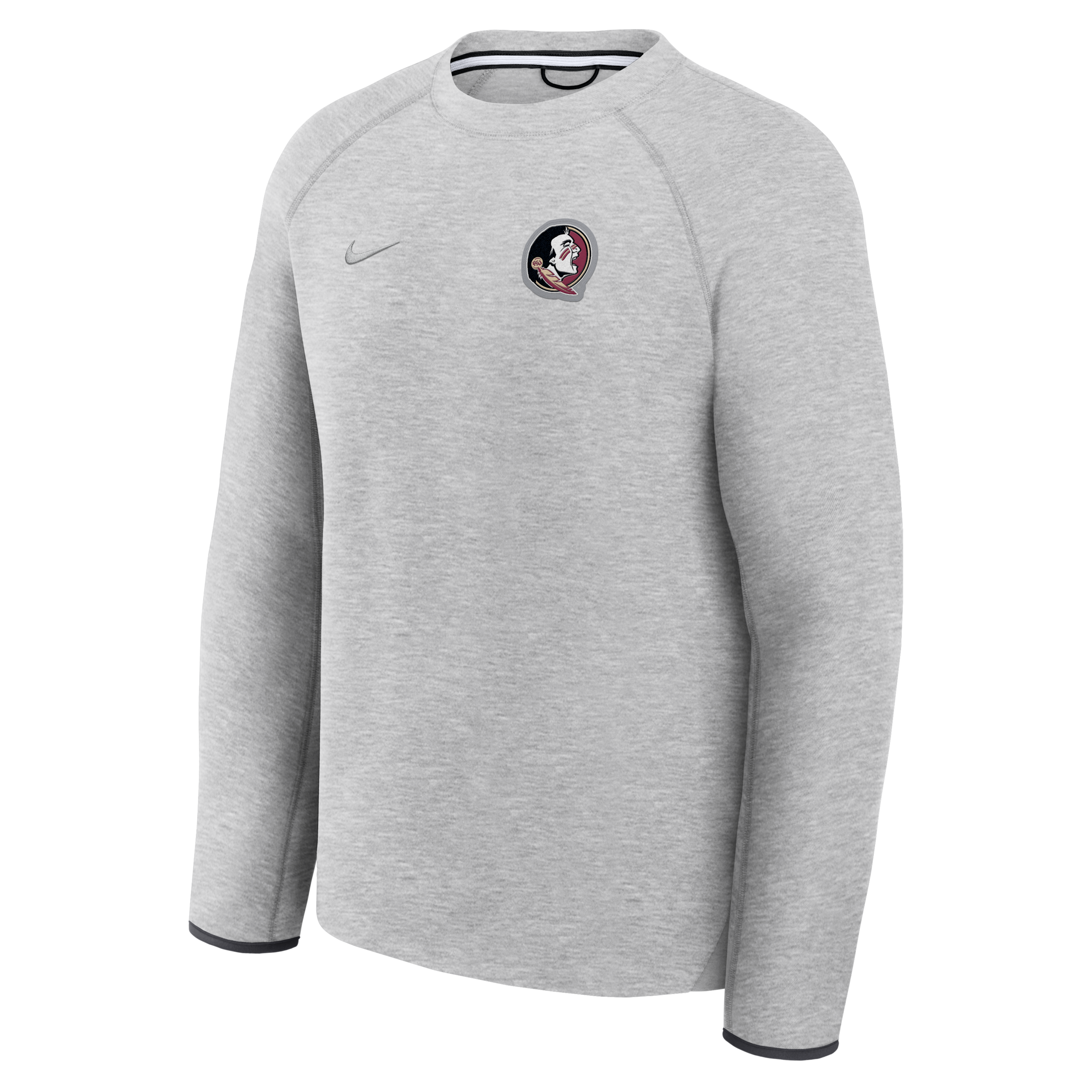 Florida State Tech Fleece Nike Men's College Pullover Crew in Grey | 05L6086NFTN-J35