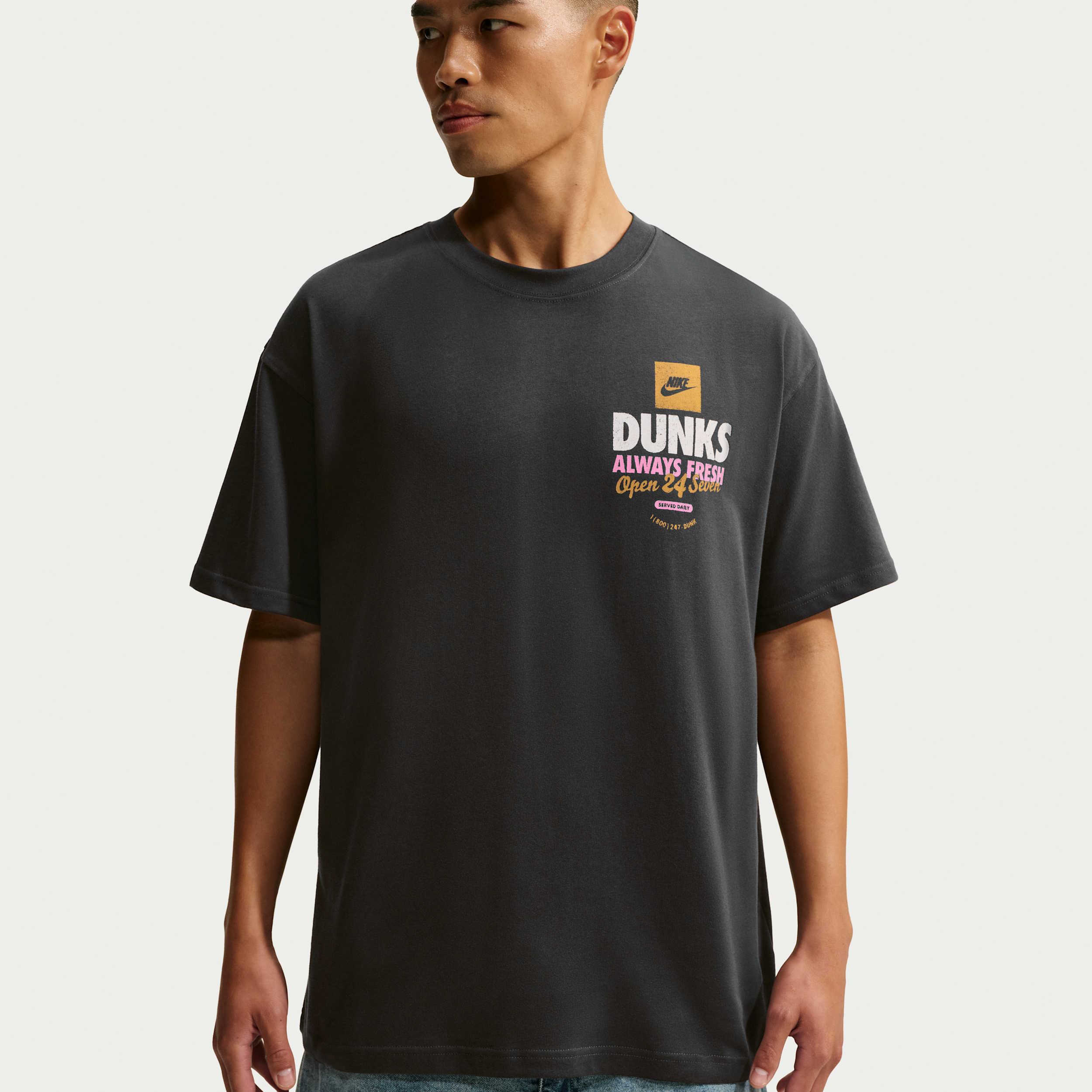 Nike Mens NSW Max90 Donut SP Short Sleeve T-Shirt - - Off Noir Size XXL