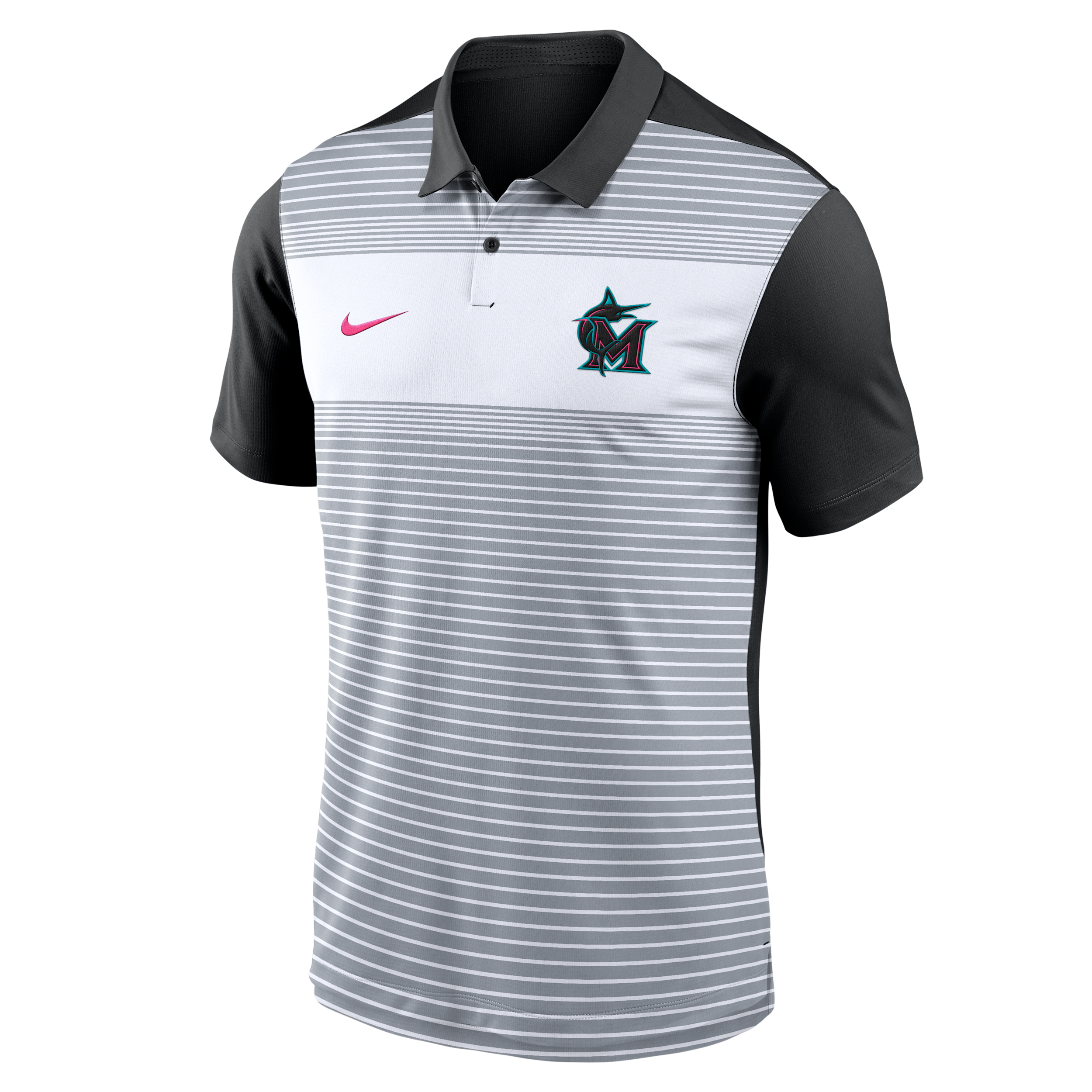 Nike Miami Marlins City Connect Legacy Icon Vapor  Men's Dri-fit Mlb Polo In Multi