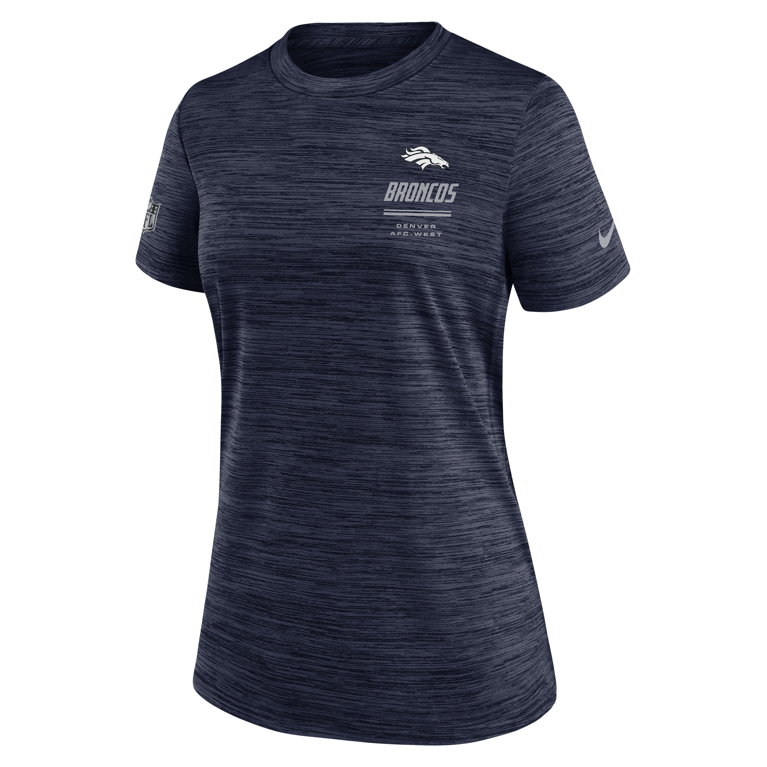 Denver Broncos Sideline Velocity Nike Women's Dri-FIT NFL T-Shirt in Blue | 03EY41S8W-7VD