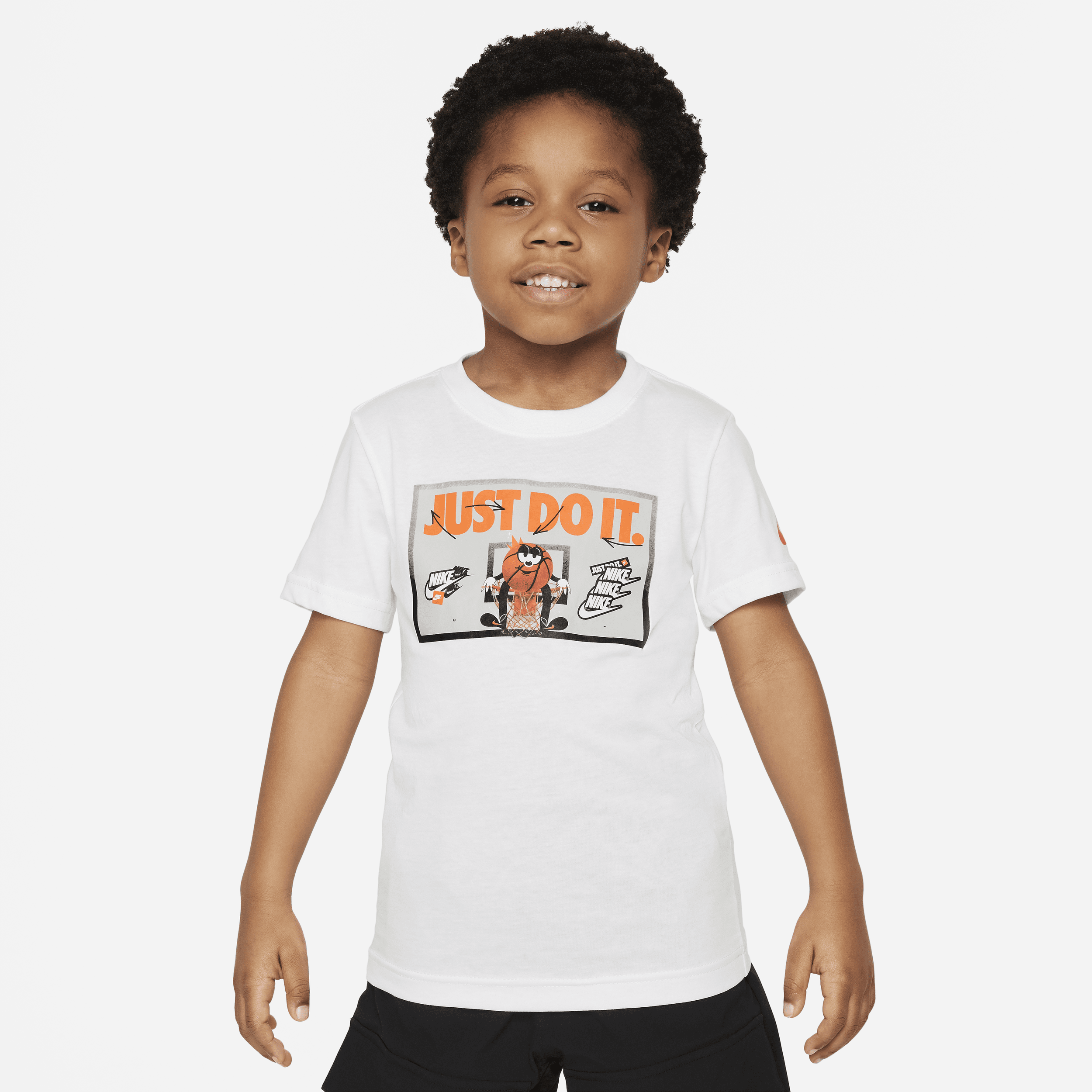 Nike Little Kids' Bball Just Do It T-shirt In White
