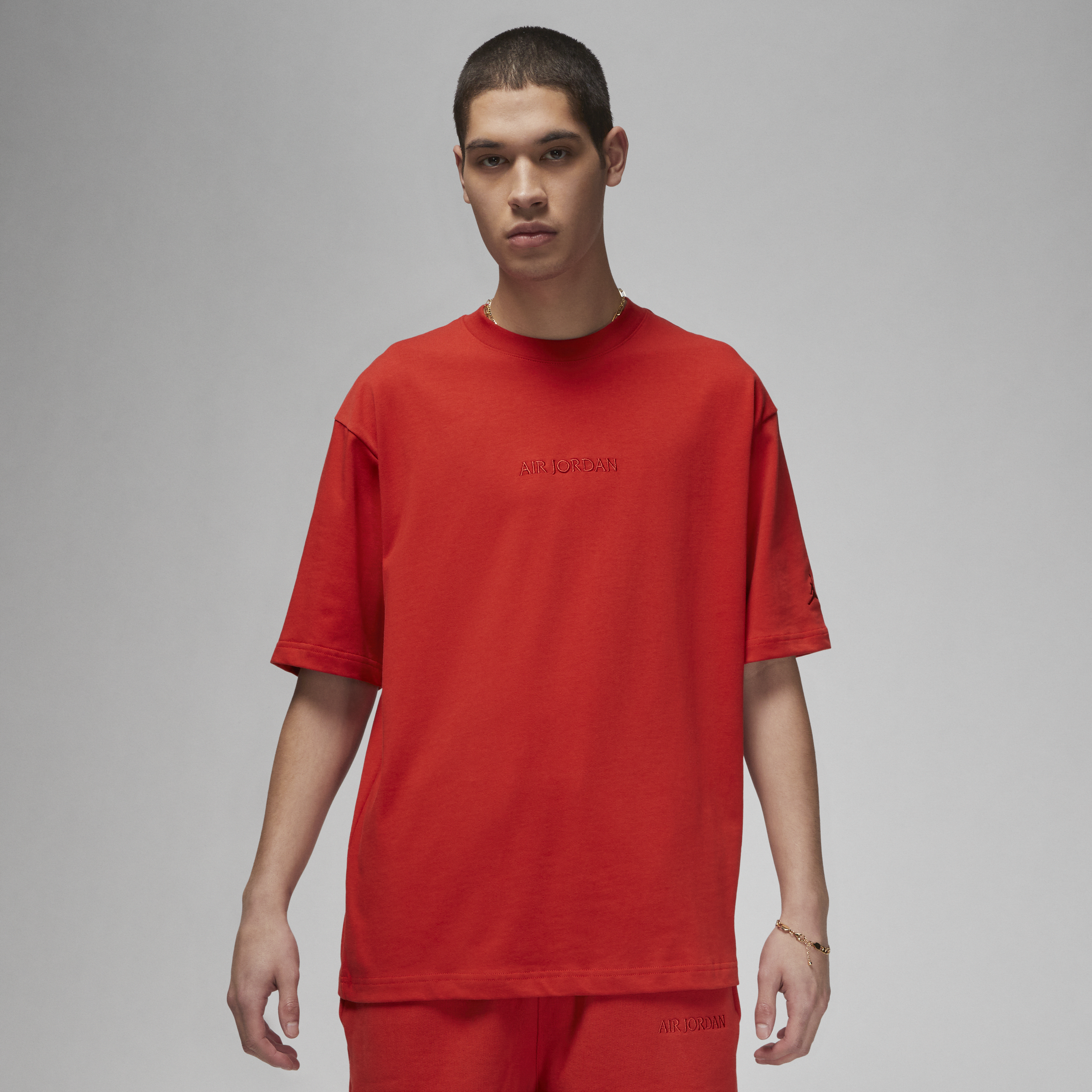 Jordan Men's Air  Wordmark T-shirt In Red