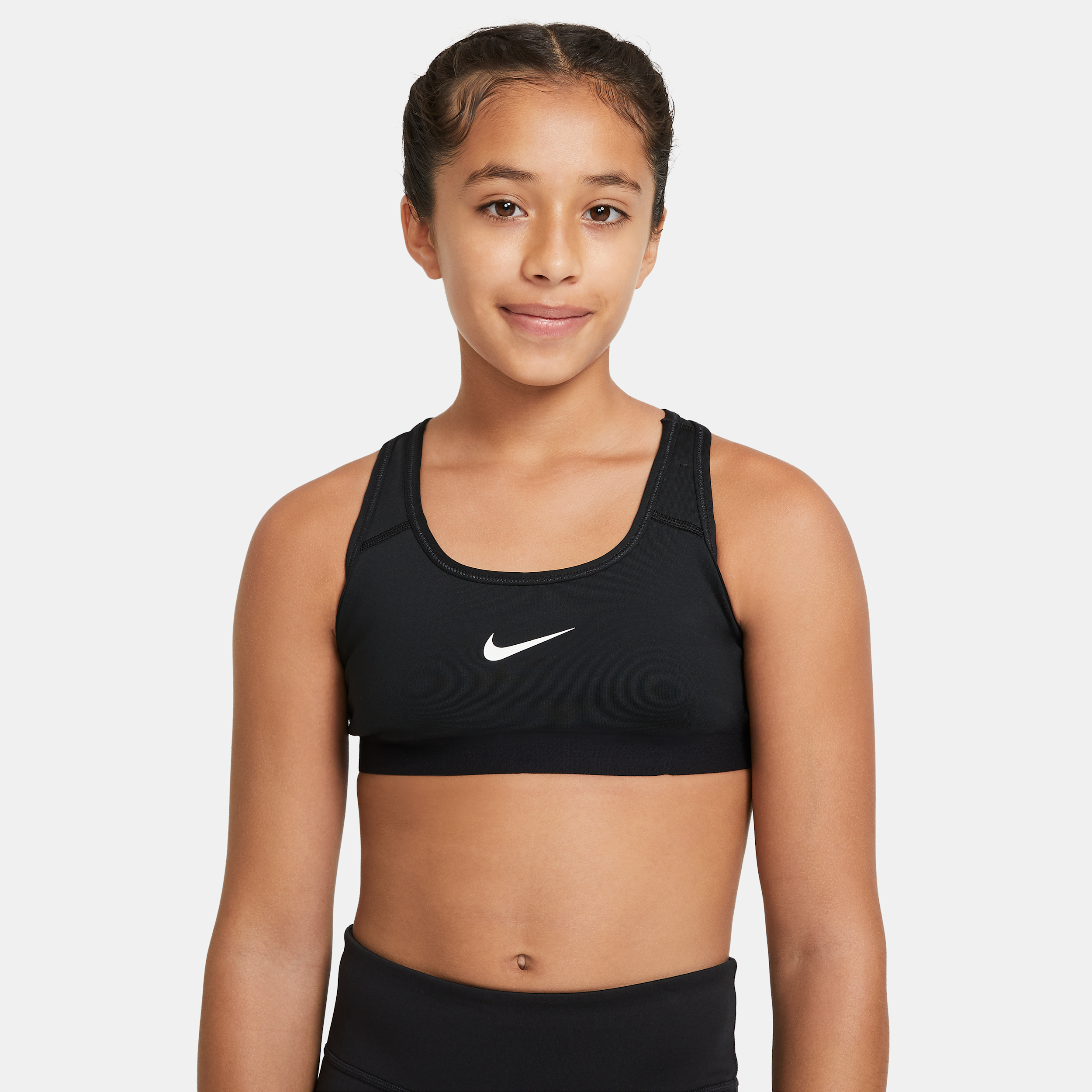 Nike Big Kids' (Girls') Sports Bra in Black | BV1435-010