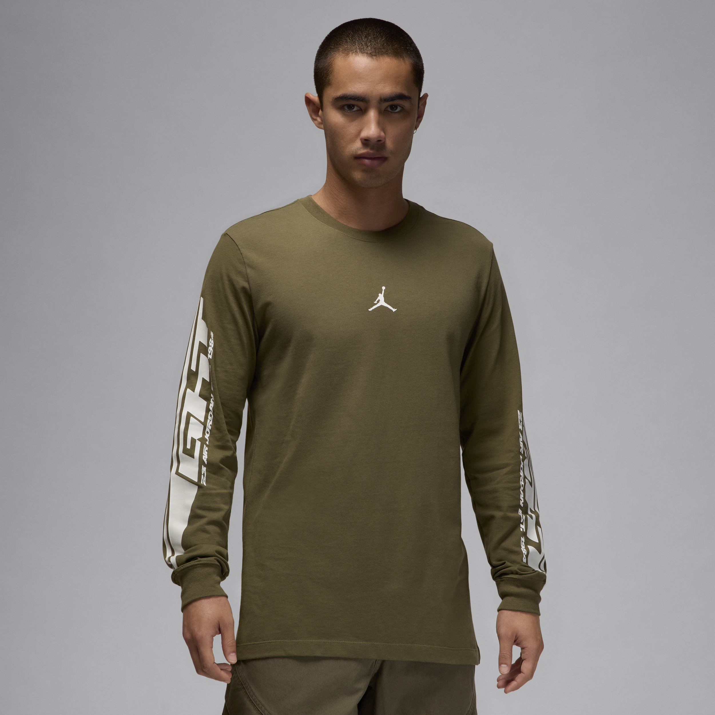 Jordan Mvp Racing Long Sleeve Graphic T-shirt In Green