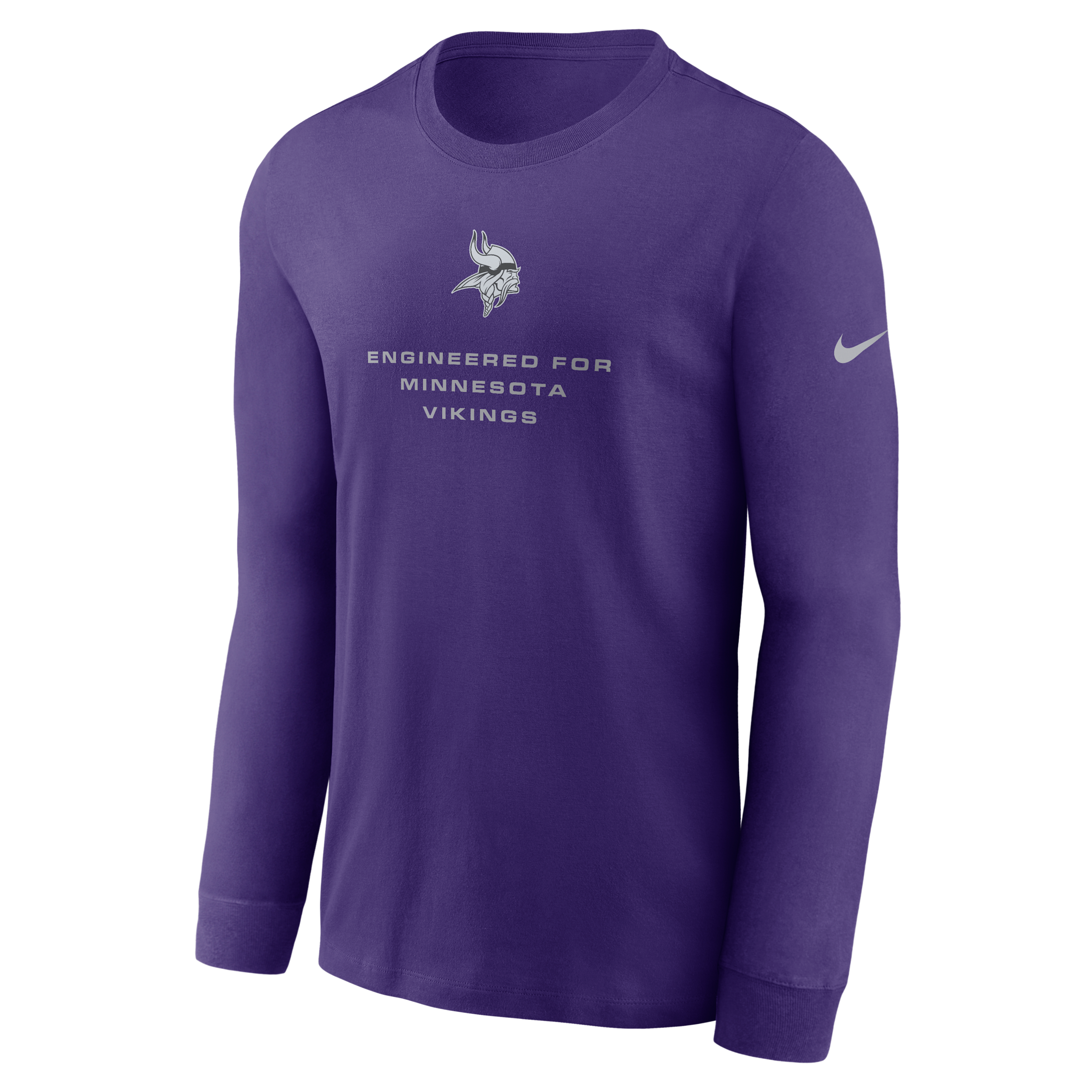 Minnesota Vikings Team Issue Nike Men's Dri-FIT NFL Long-Sleeve T-Shirt in Purple | 02EW51L9M-ZSZ