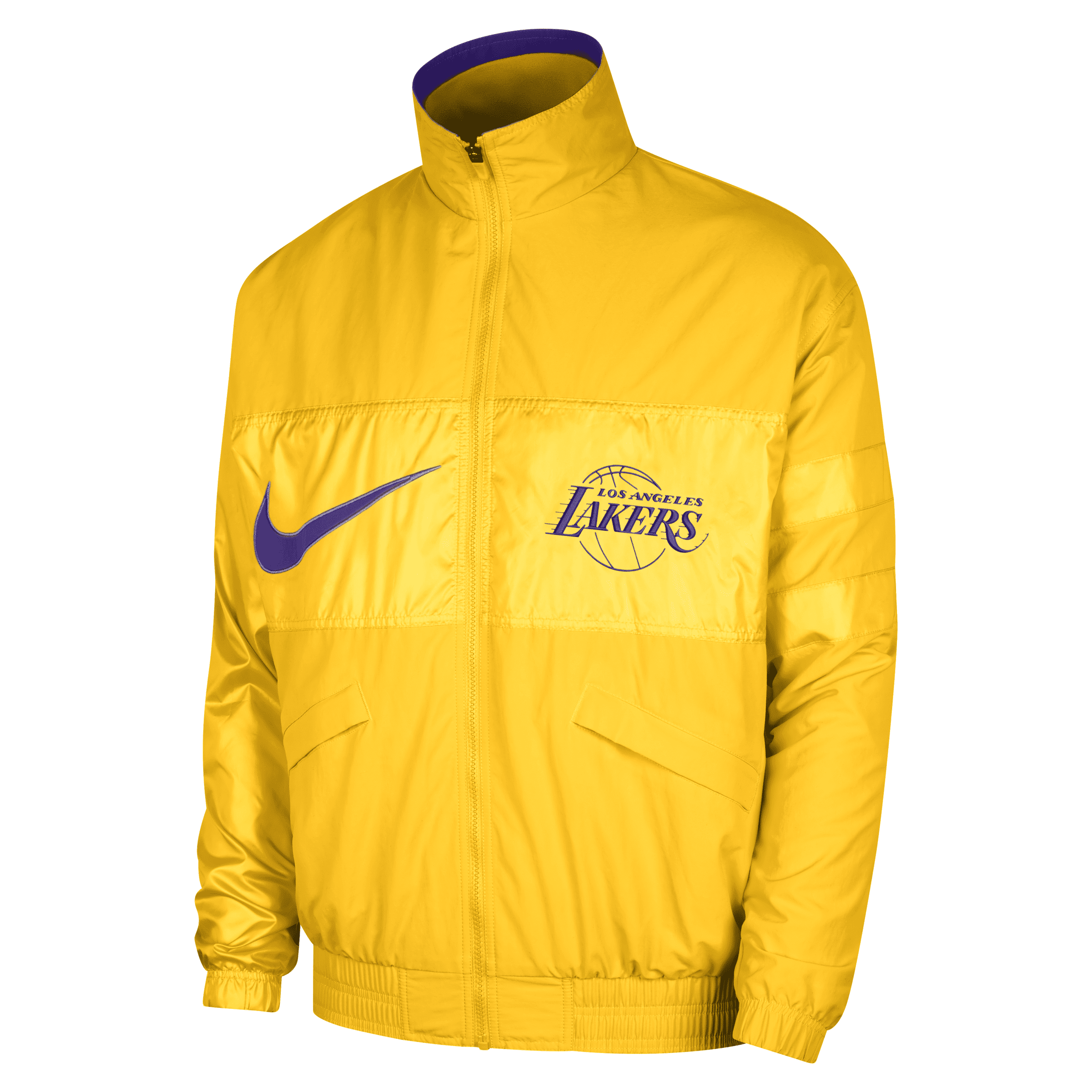 Nike Los Angeles Lakers Courtside  Men's Nba Lightweight Jacket In Yellow