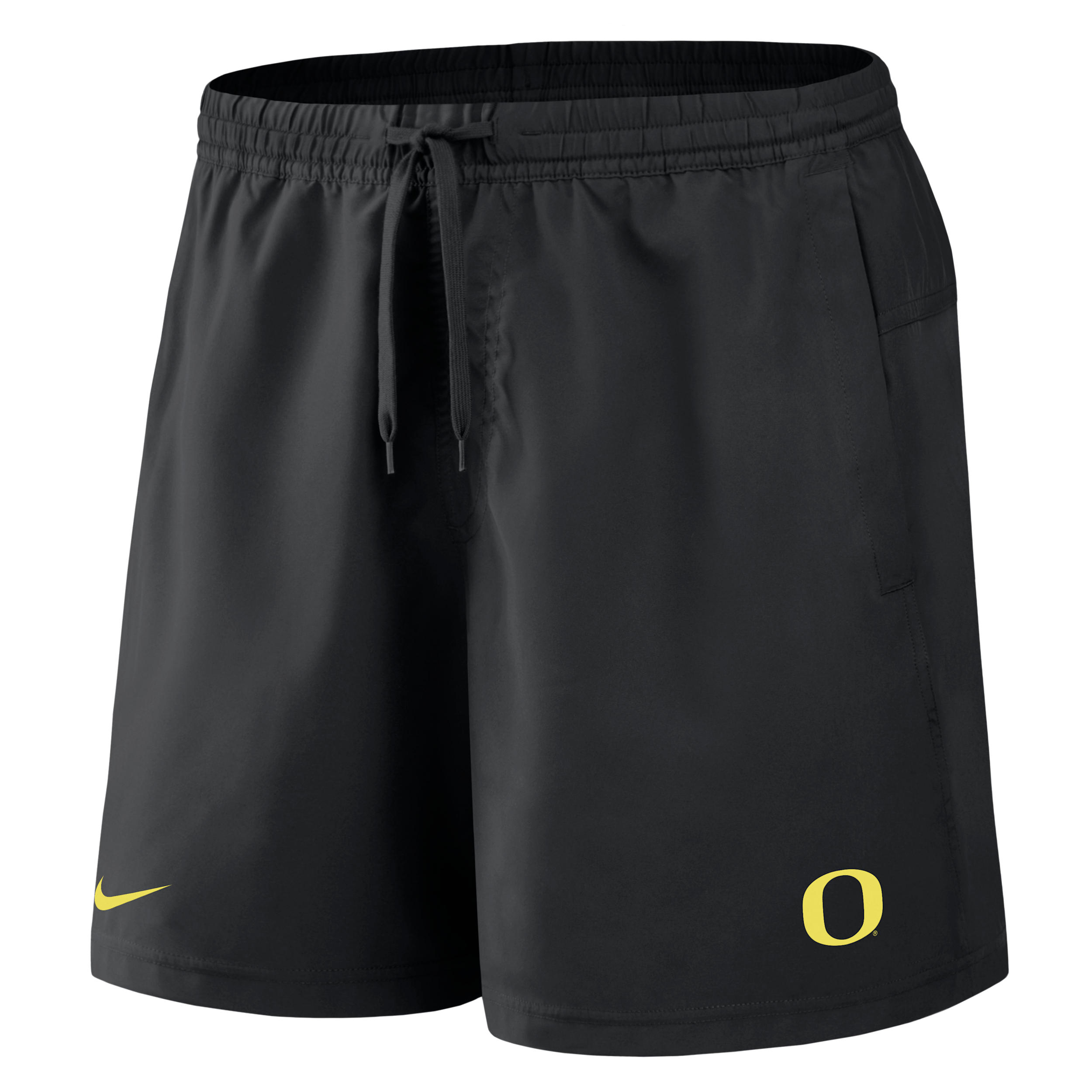 Oregon Primetime Primary Logo Nike Men's Dri-FIT College Form Shorts in Black | 045T00AUON-8DV