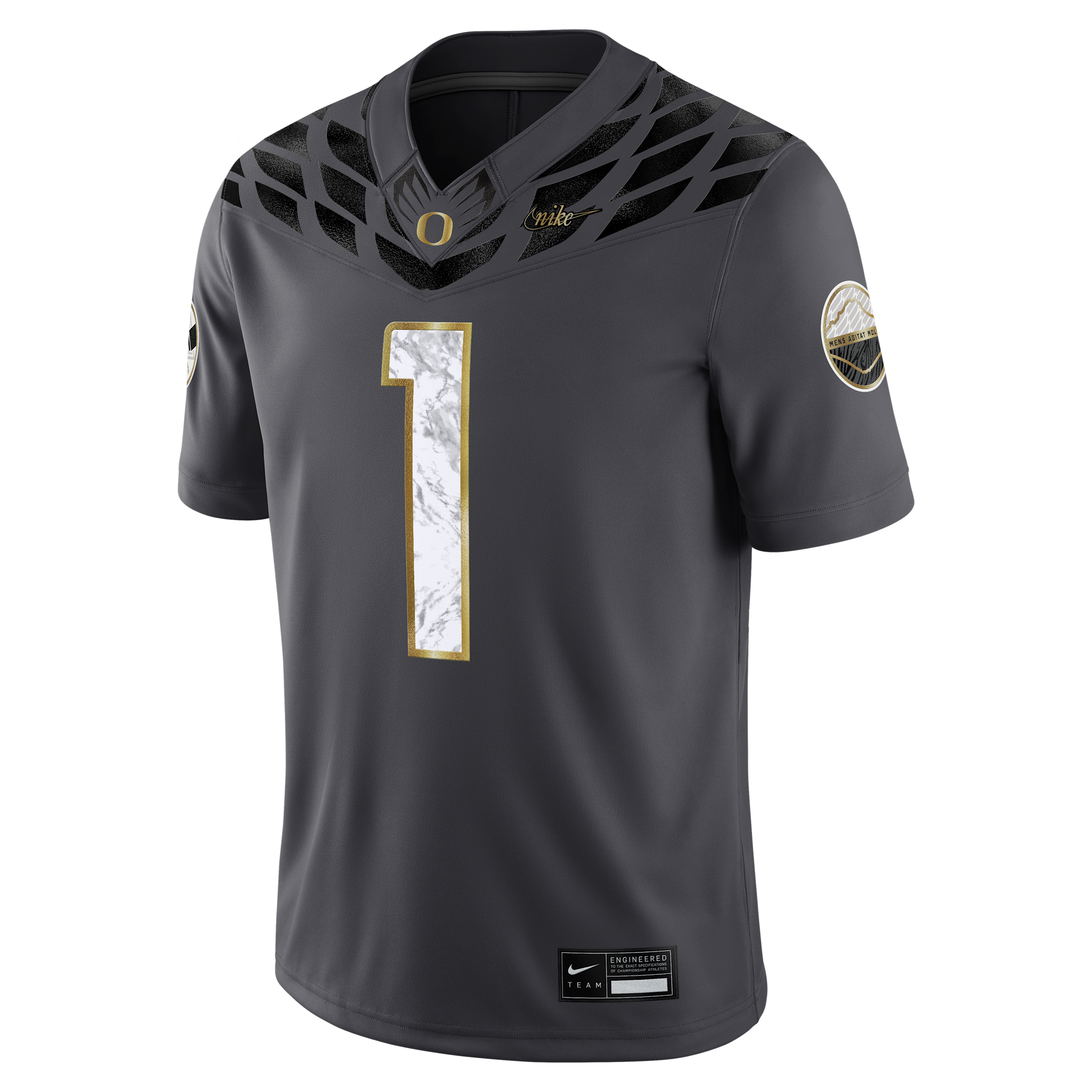 Nike Oregon Menâs  Men's Dri-fit College Game Jersey In Black