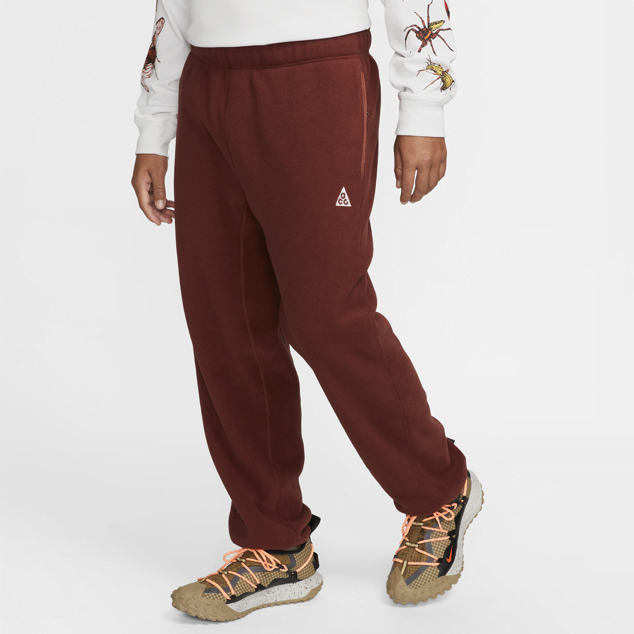 Nike Men's  Acg Polartecâ® "wolf Tree" Pants In Brown