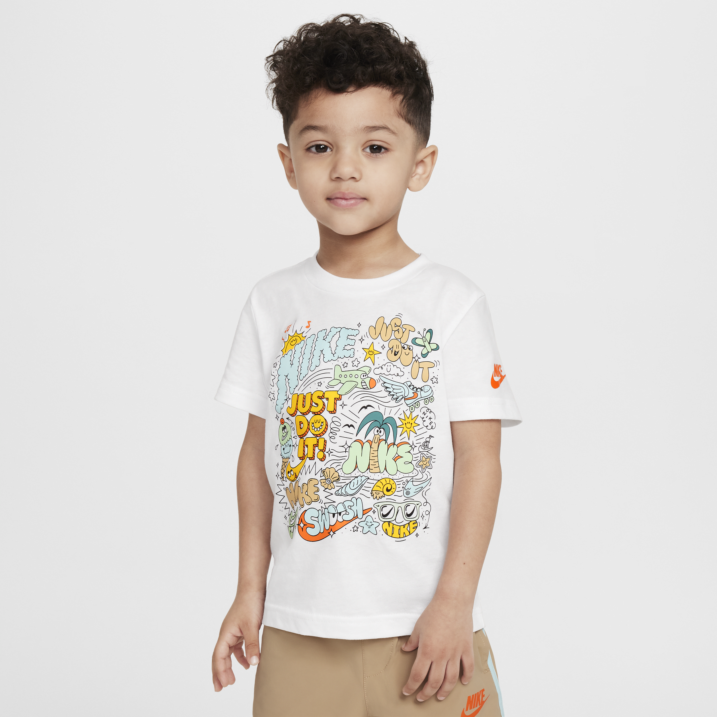 Nike Babies' Toddler Doodlevision T-shirt In White