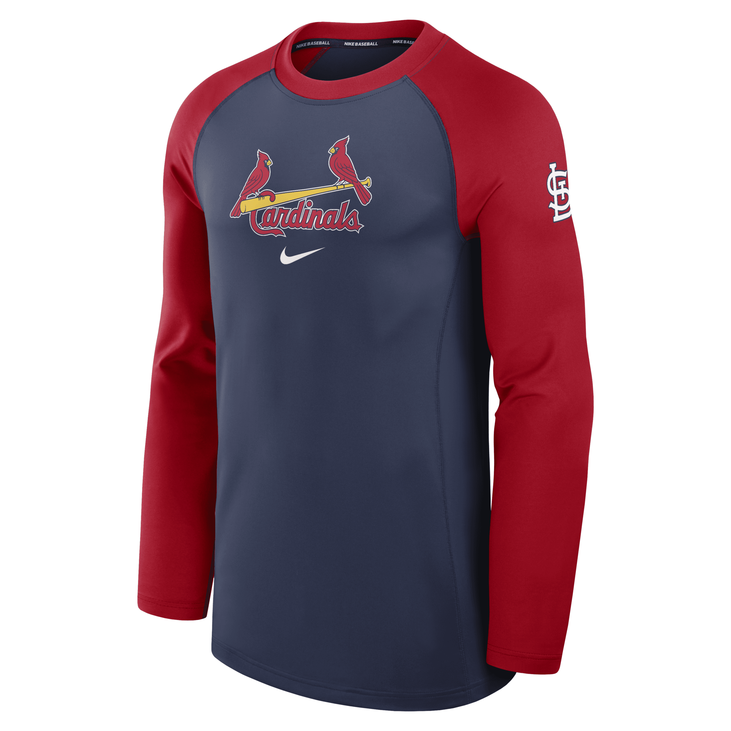 Nike St. Louis Cardinals Authentic Collection Game Time  Men's Dri-fit Mlb Long-sleeve T-shirt In Blue