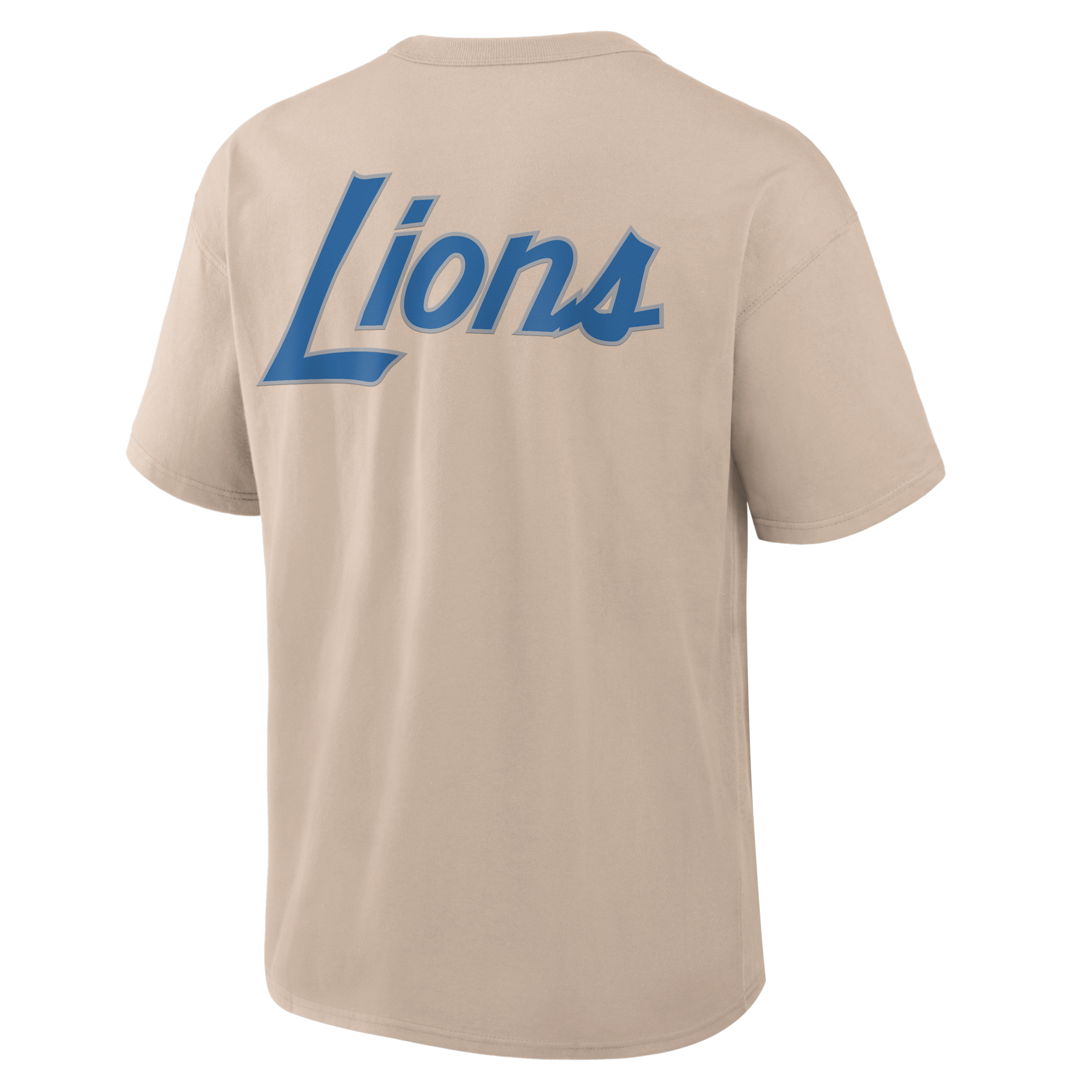 Nike Mens Detroit Lions Lions Rewind Short Sleeve T-Shirt - - Beige Size XXL