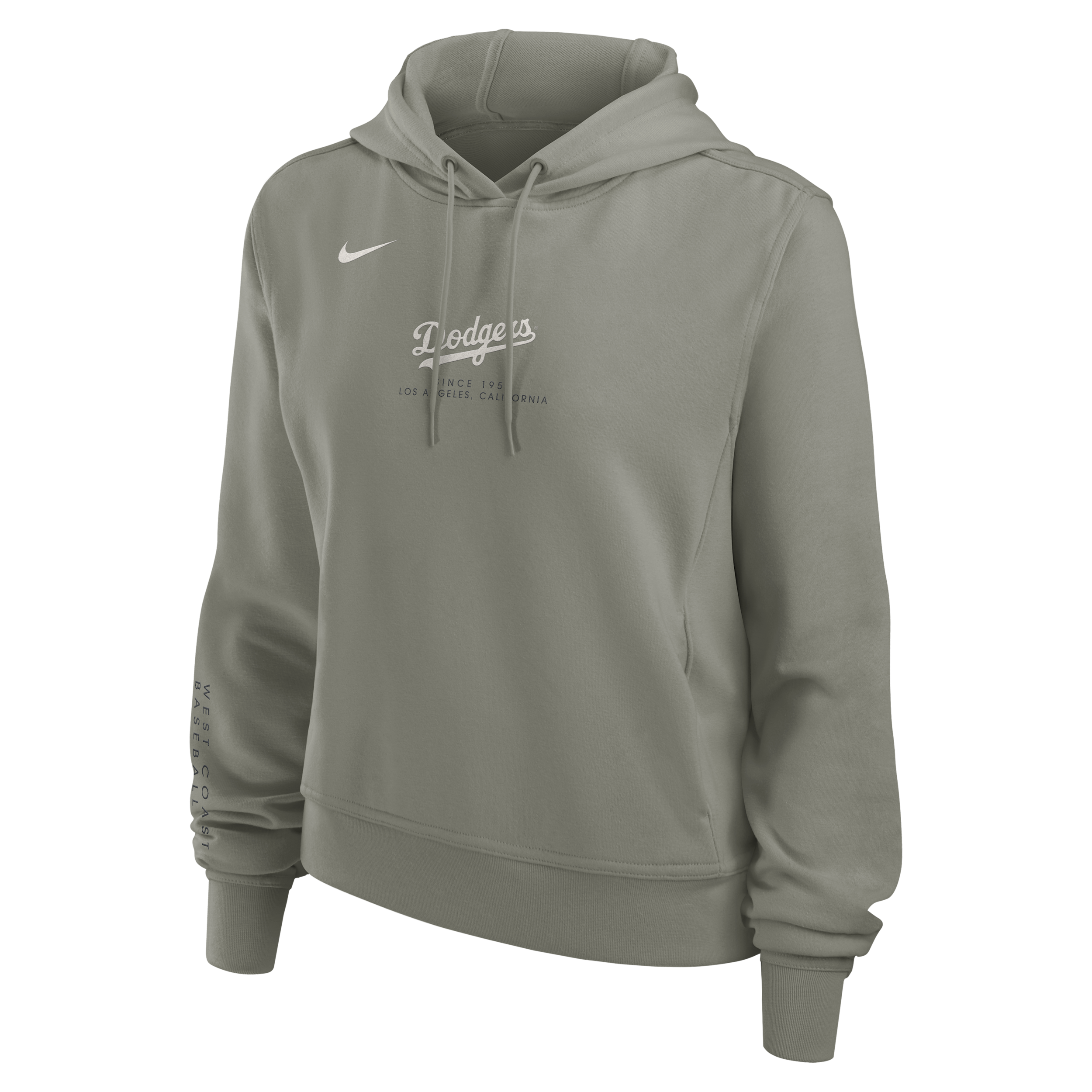 Los Angeles Dodgers Performance One Nike Women's Dri-FIT MLB Pullover Hoodie in Brown | 02OYN05KLD-5HW