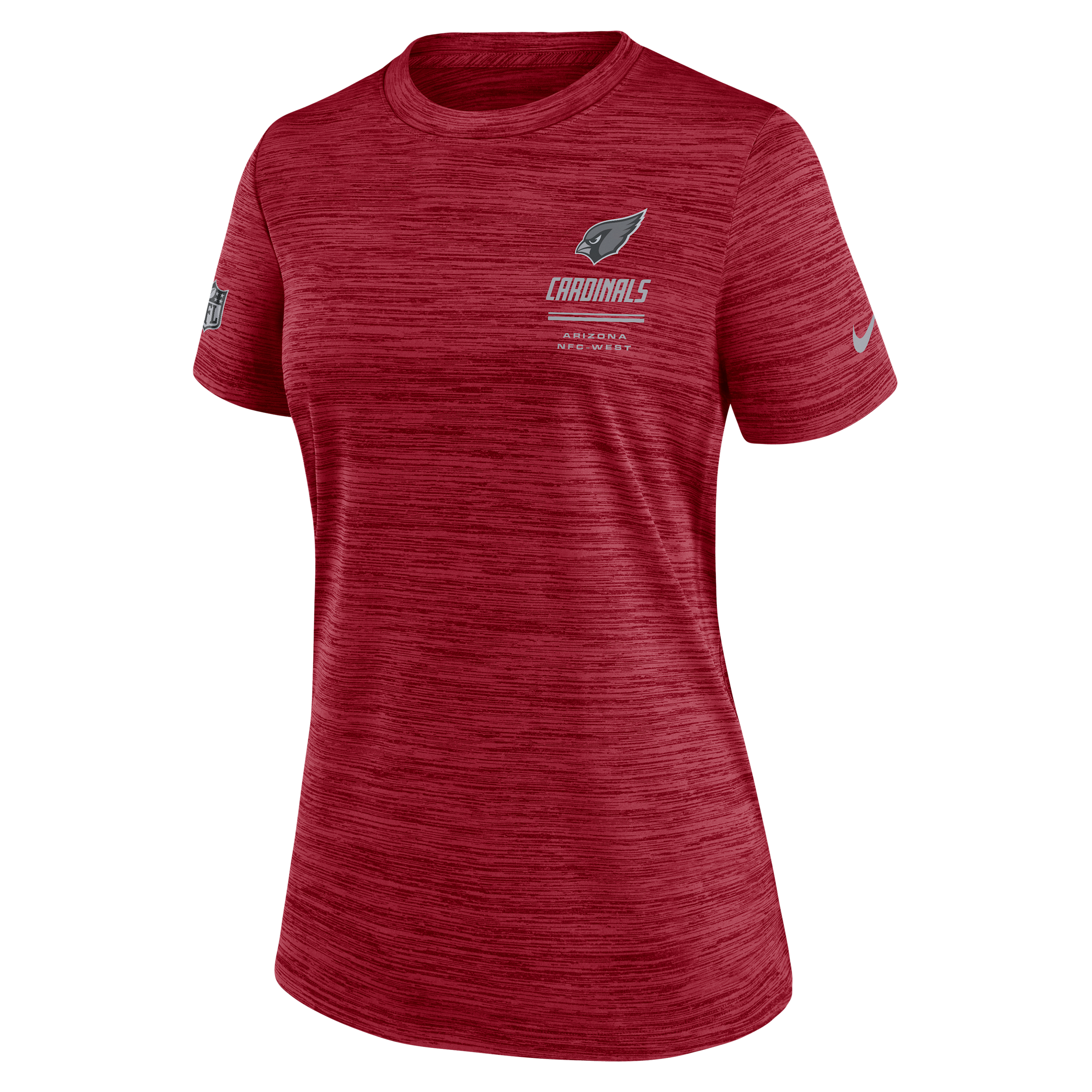 Arizona Cardinals Sideline Velocity Nike Women’s Dri-FIT NFL T-Shirt in Red | 03EY6ED9C-7VD