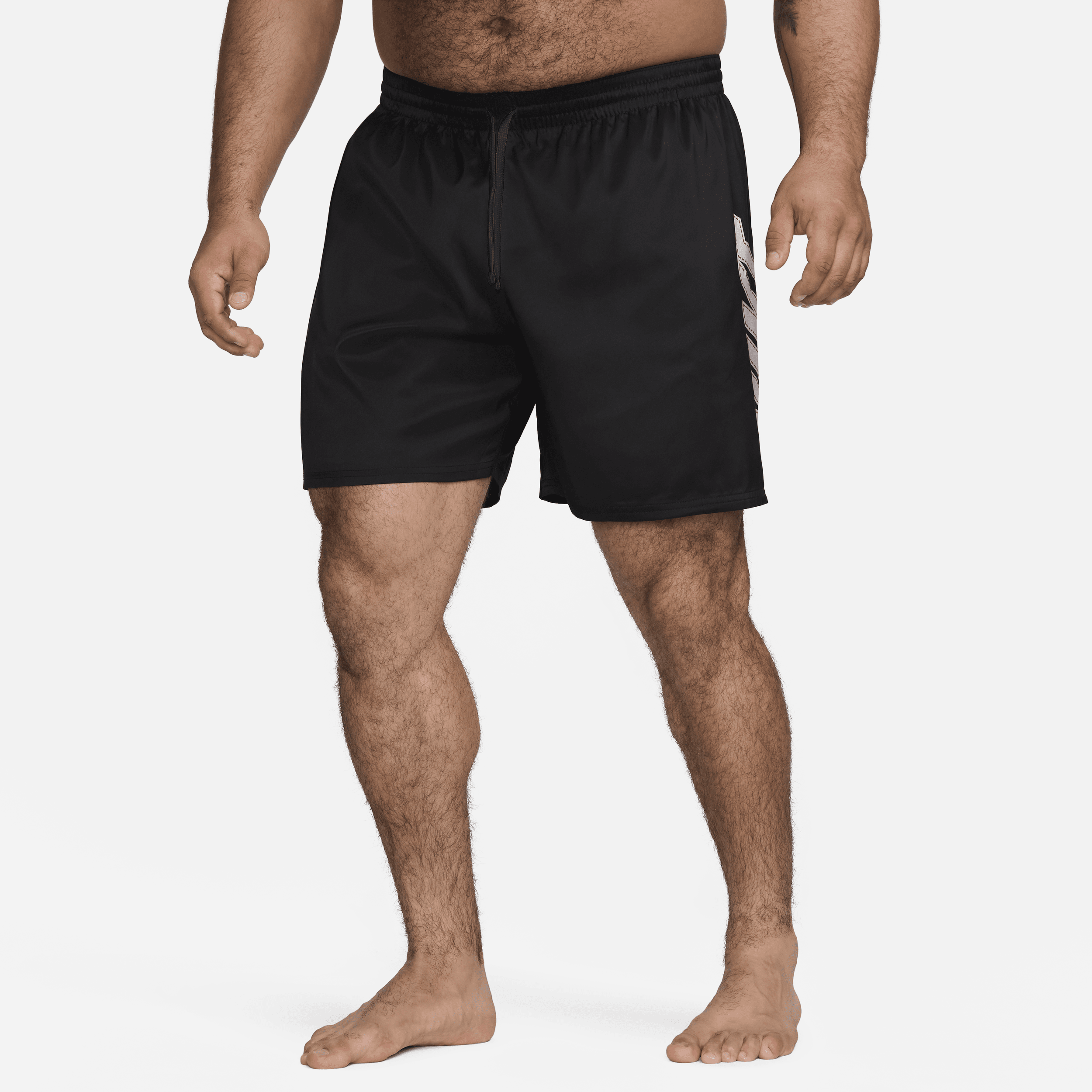 Nike Men's Swim Big Block 9" Volley Shorts (extended Size) In Orange