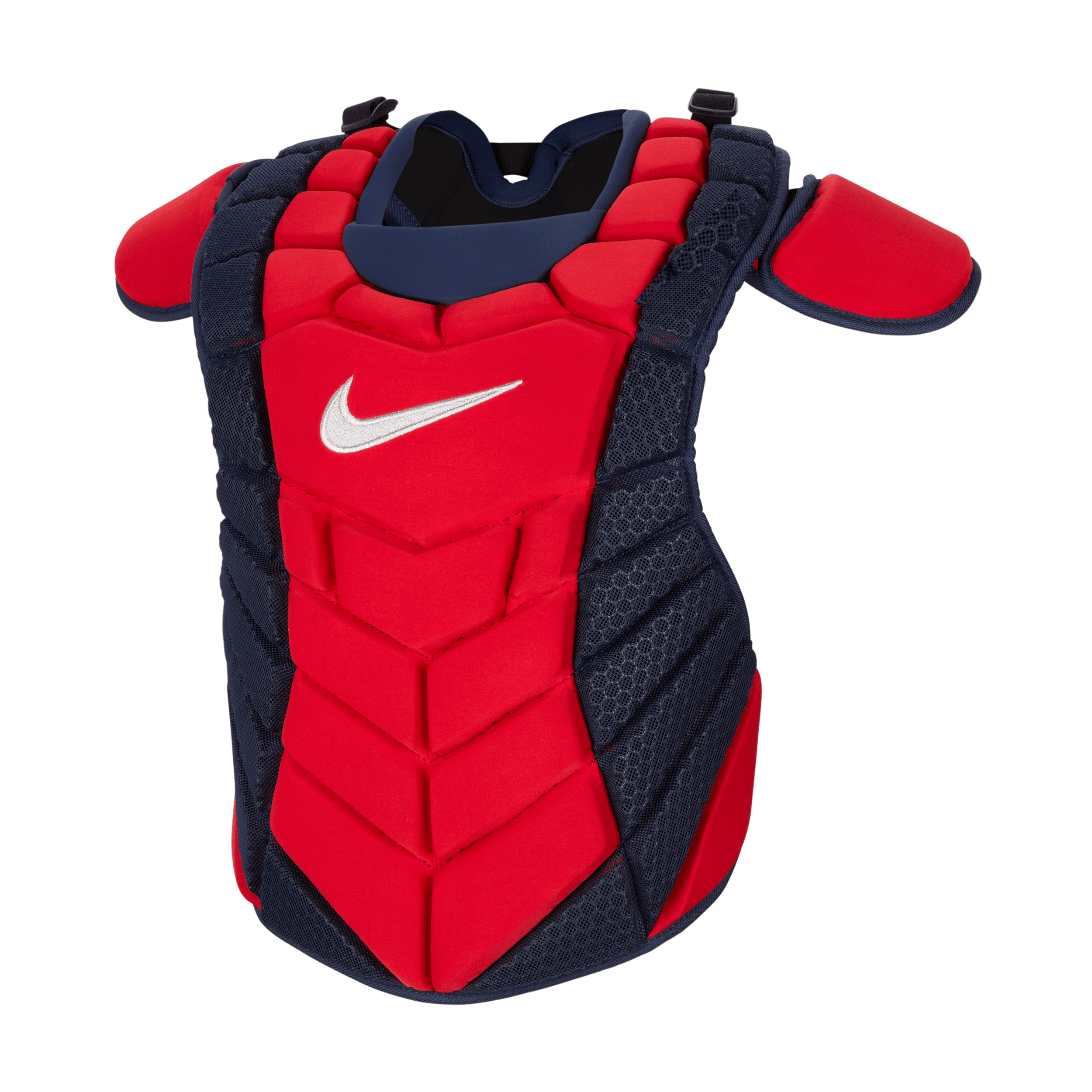 Nike Diamond Elite Catcher's Chest Protector, Men's, Navy/Red/Silver