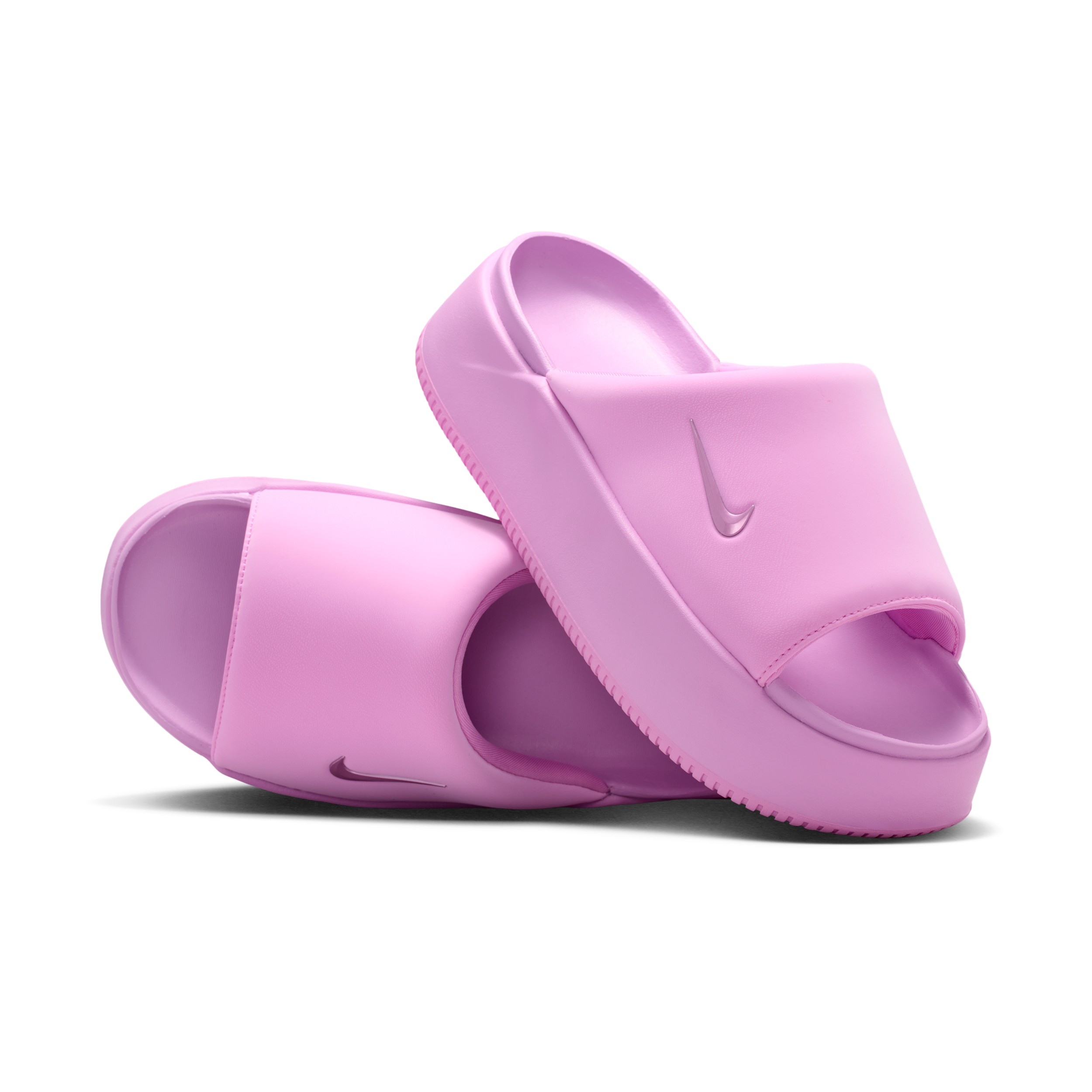 Nike Women's Calm Elevation Slides in Purple | IO0495-502