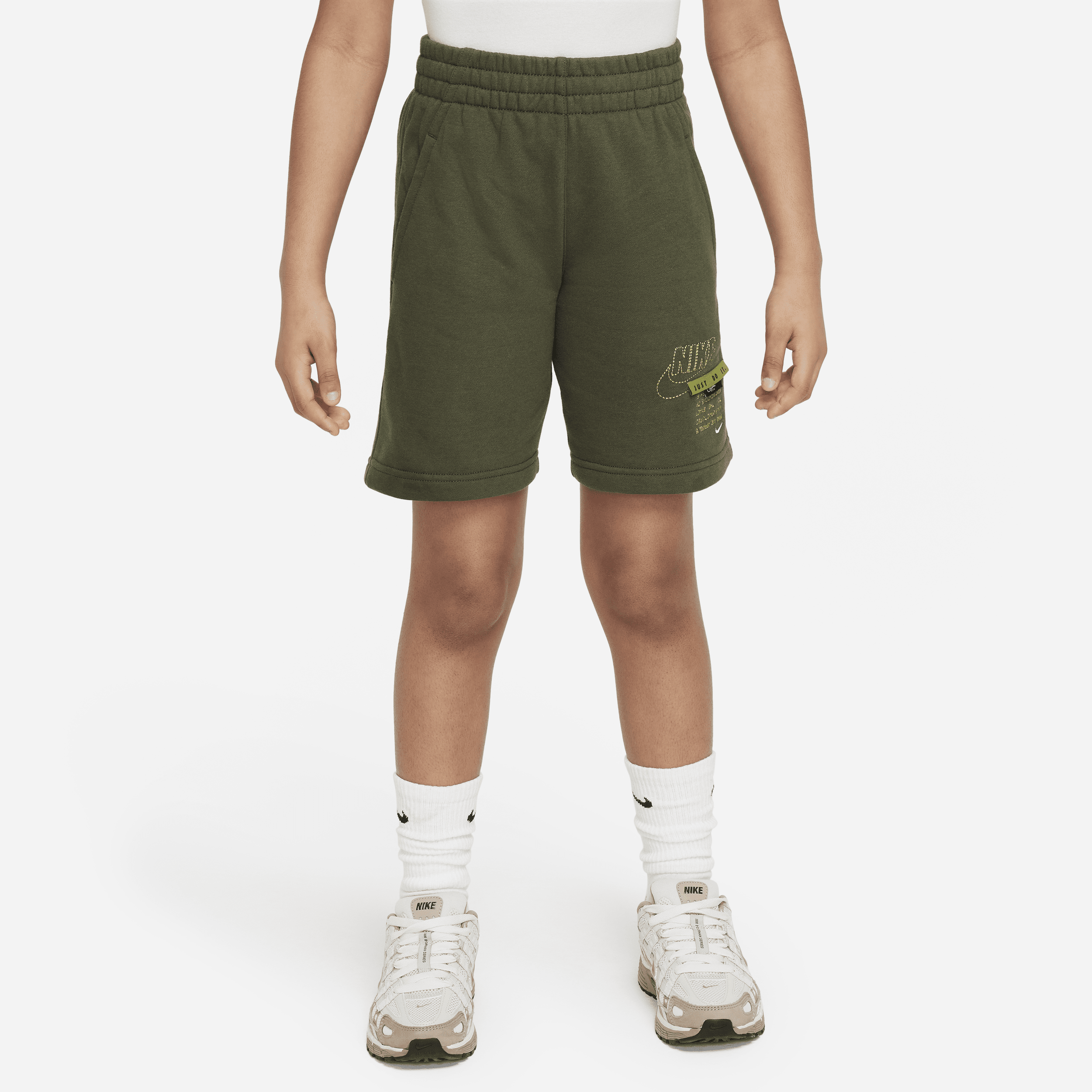 Shop Nike Sportswear Club Fleece Big Kids' French Terry Shorts In Green