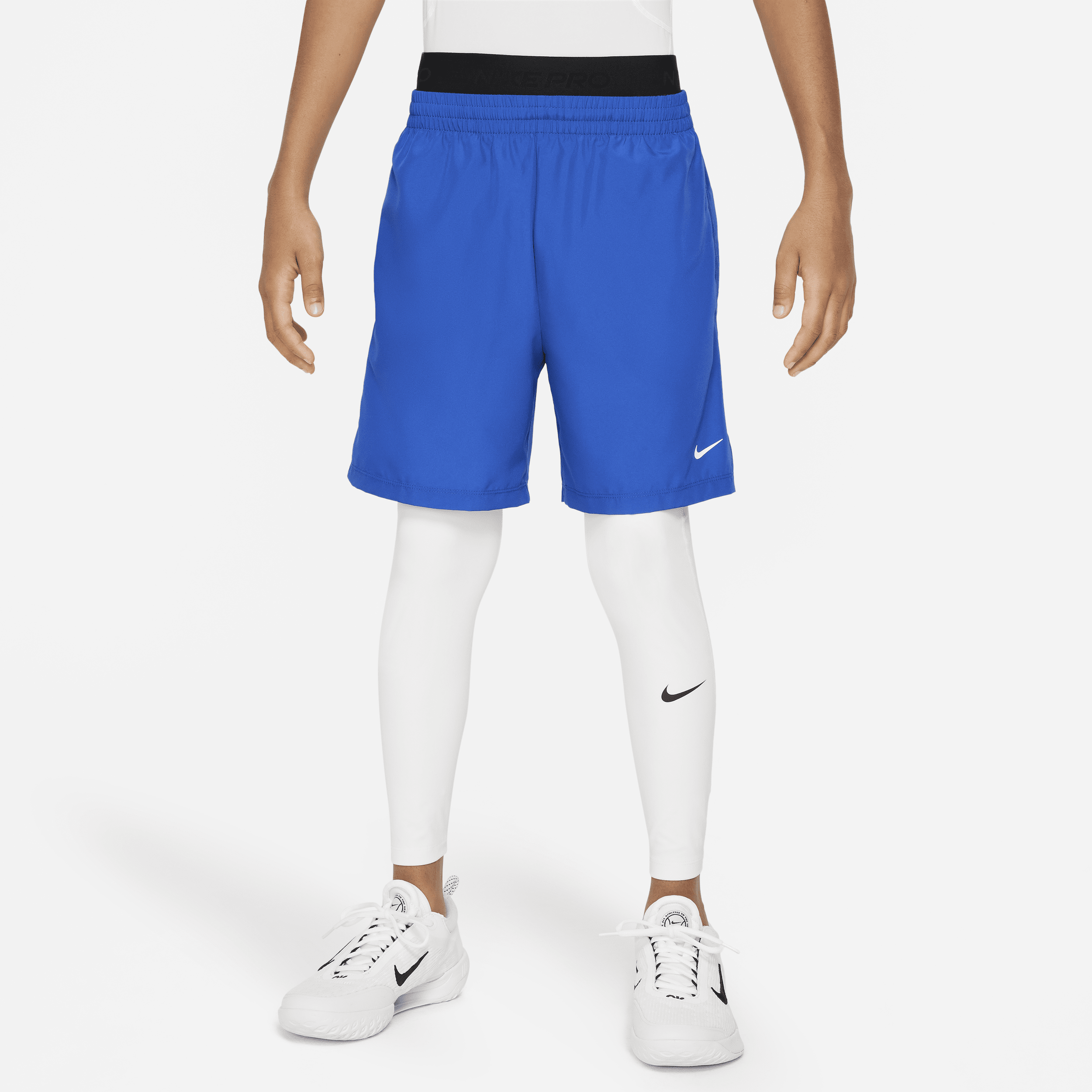 Nike Pro Dri-fit Big Kids' (boys') Tights In White