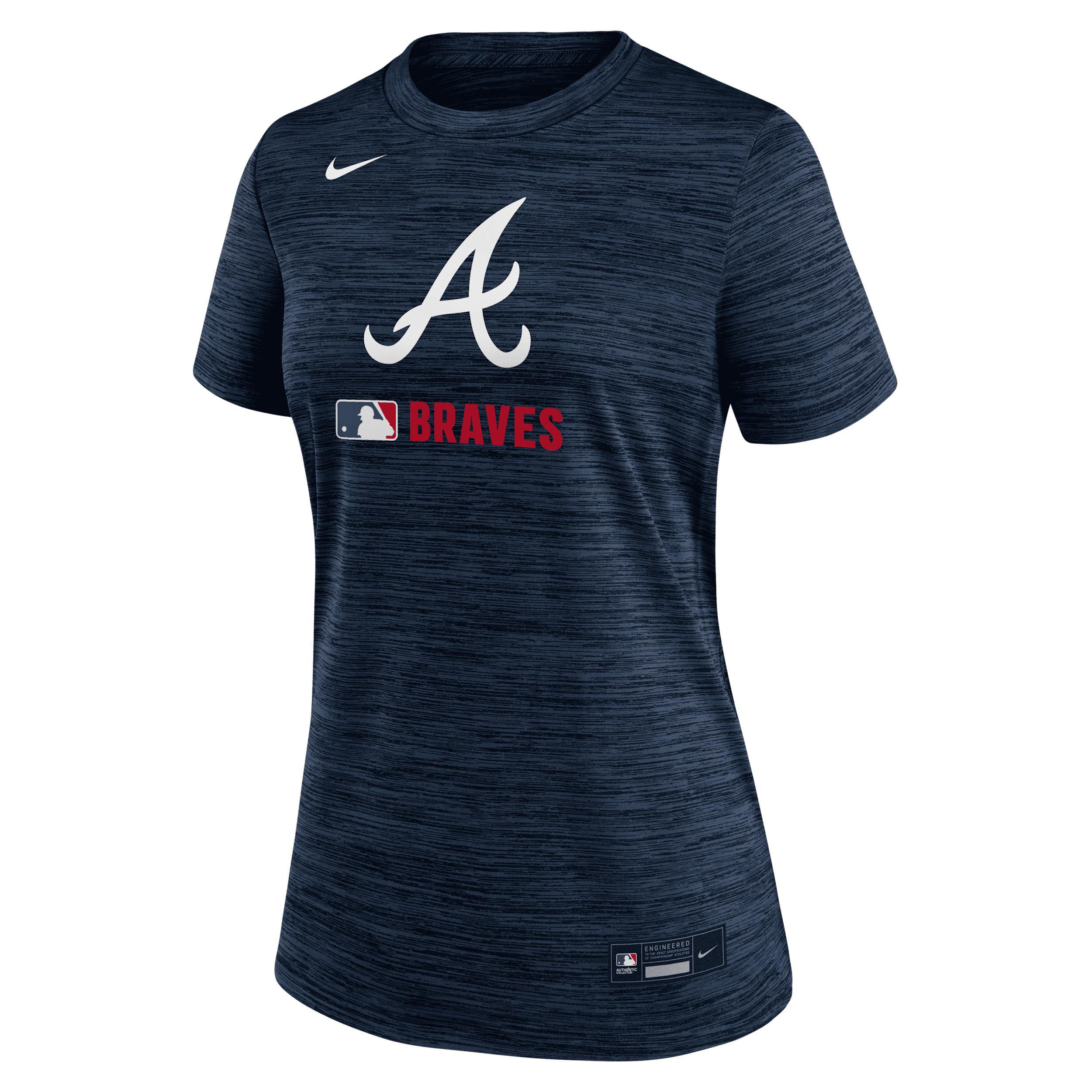 Nike Atlanta Braves Authentic Collection Velocity Women's Dri-fit Mlb T-shirt In Blue