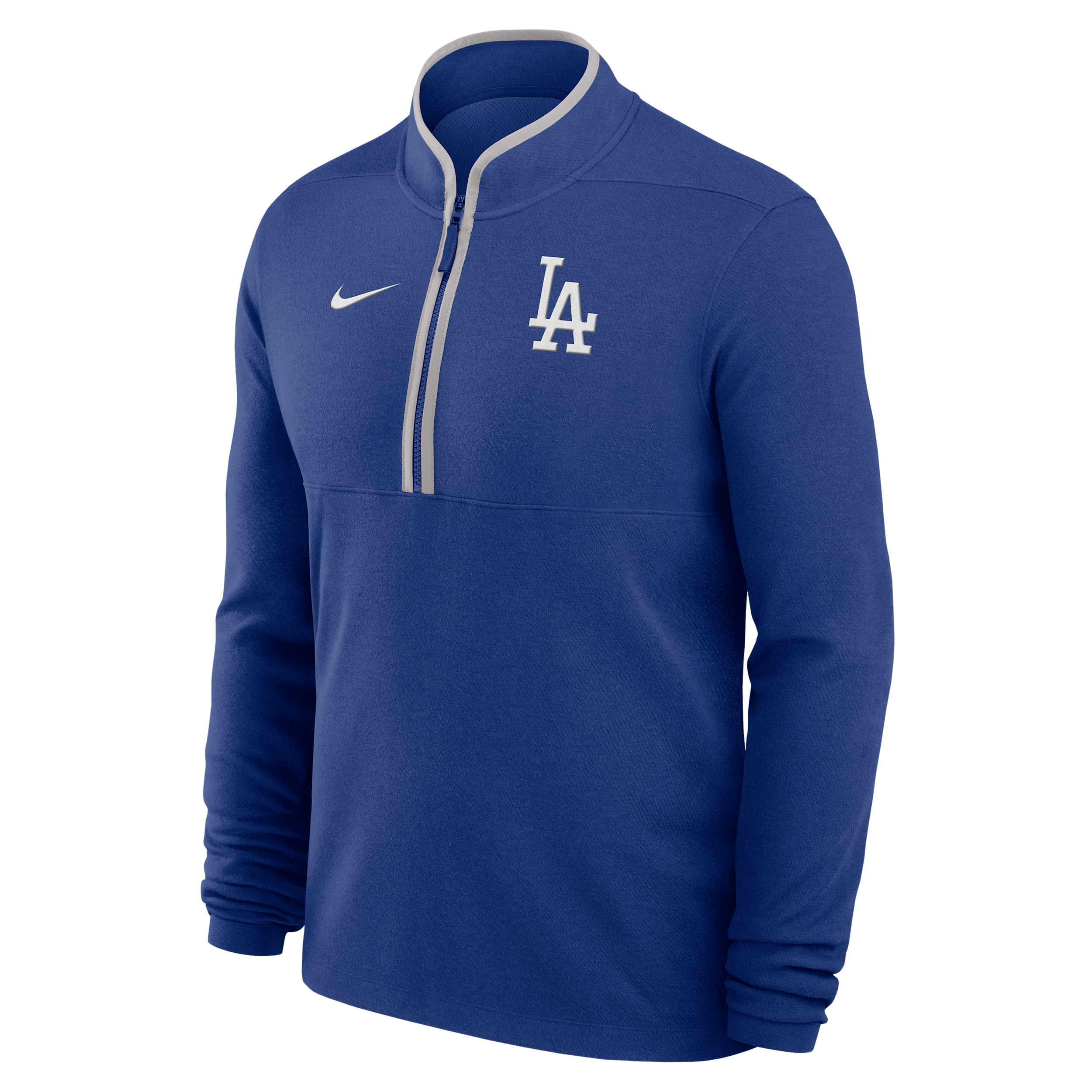 Los Angeles Dodgers Victory Nike Men's Dri-FIT MLB 1/2-Zip Long-Sleeve Top in Blue | 03430CRELD-SZN