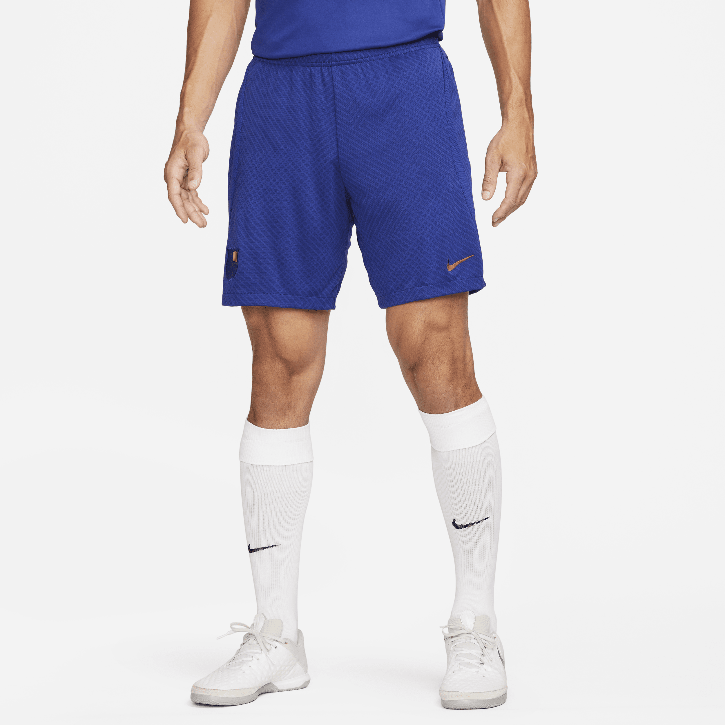 Shop Nike Barcelona Strike  Men's Dri-fit Soccer Shorts In Blue