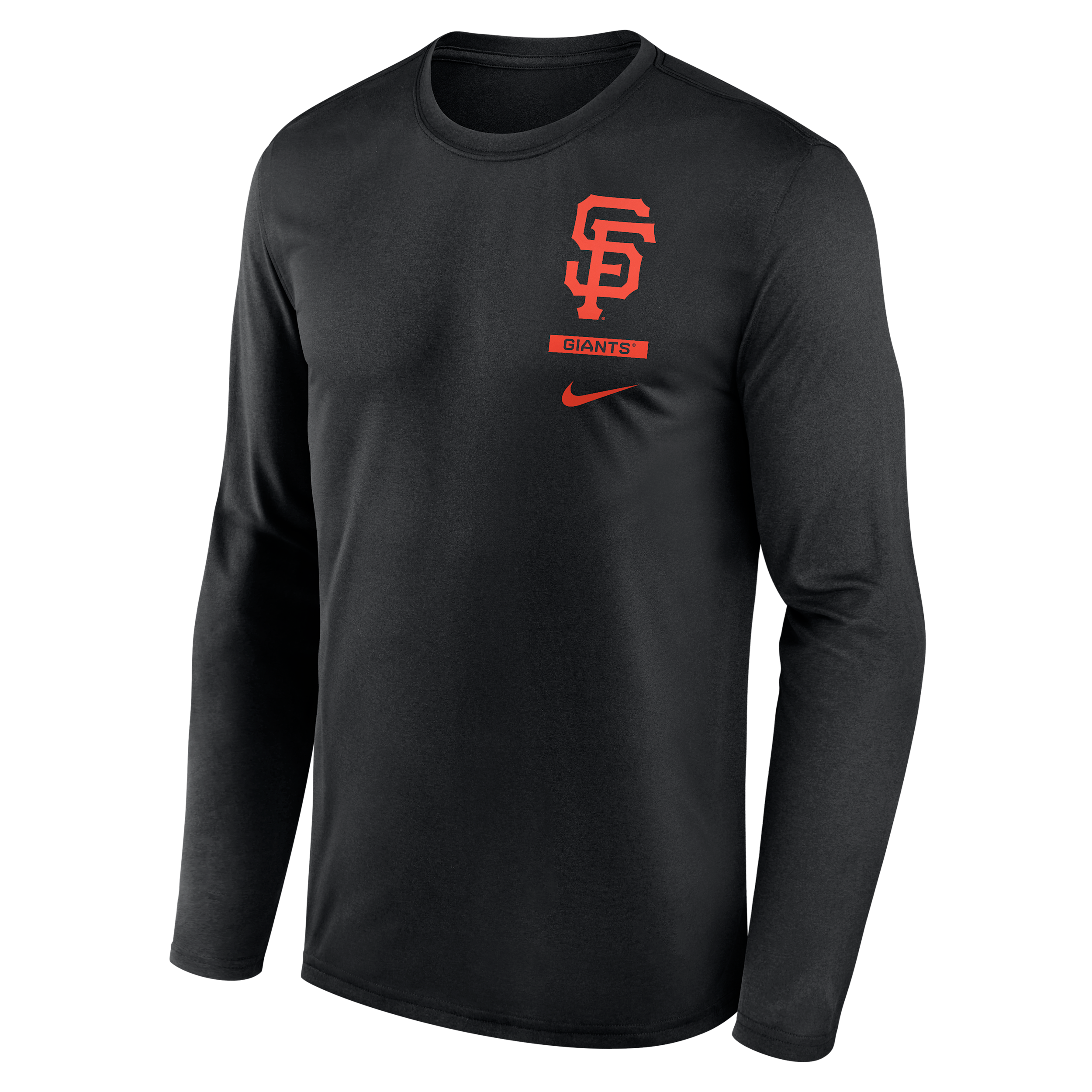 San Francisco Giants 2-Hit Legend Nike Men's Dri-FIT MLB Long-Sleeve T-Shirt in Black | NKGT00AGIA-0ZZ