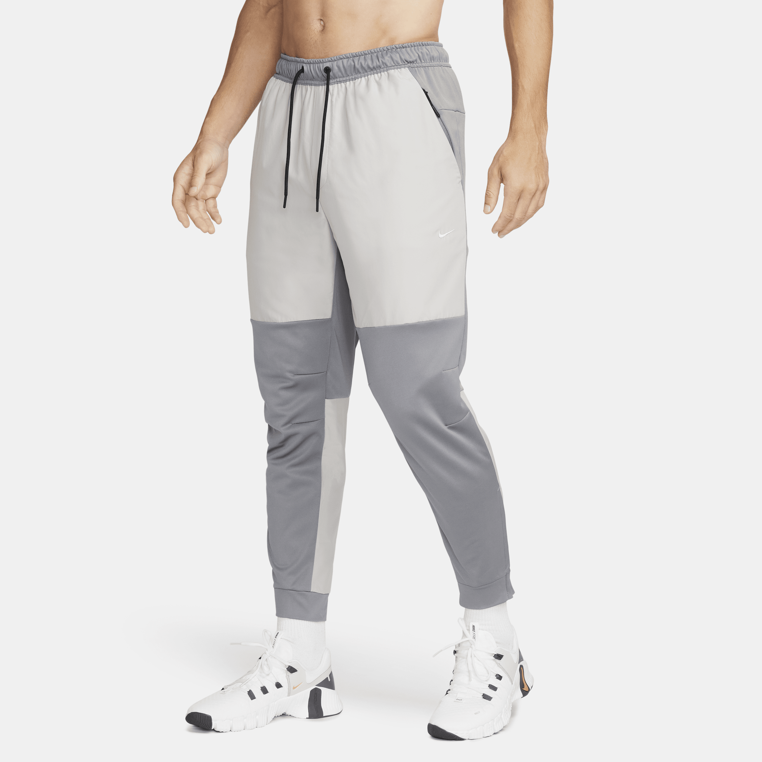 Shop Nike Men's Unlimited Water-repellent Zippered Cuff Versatile Pants In Grey