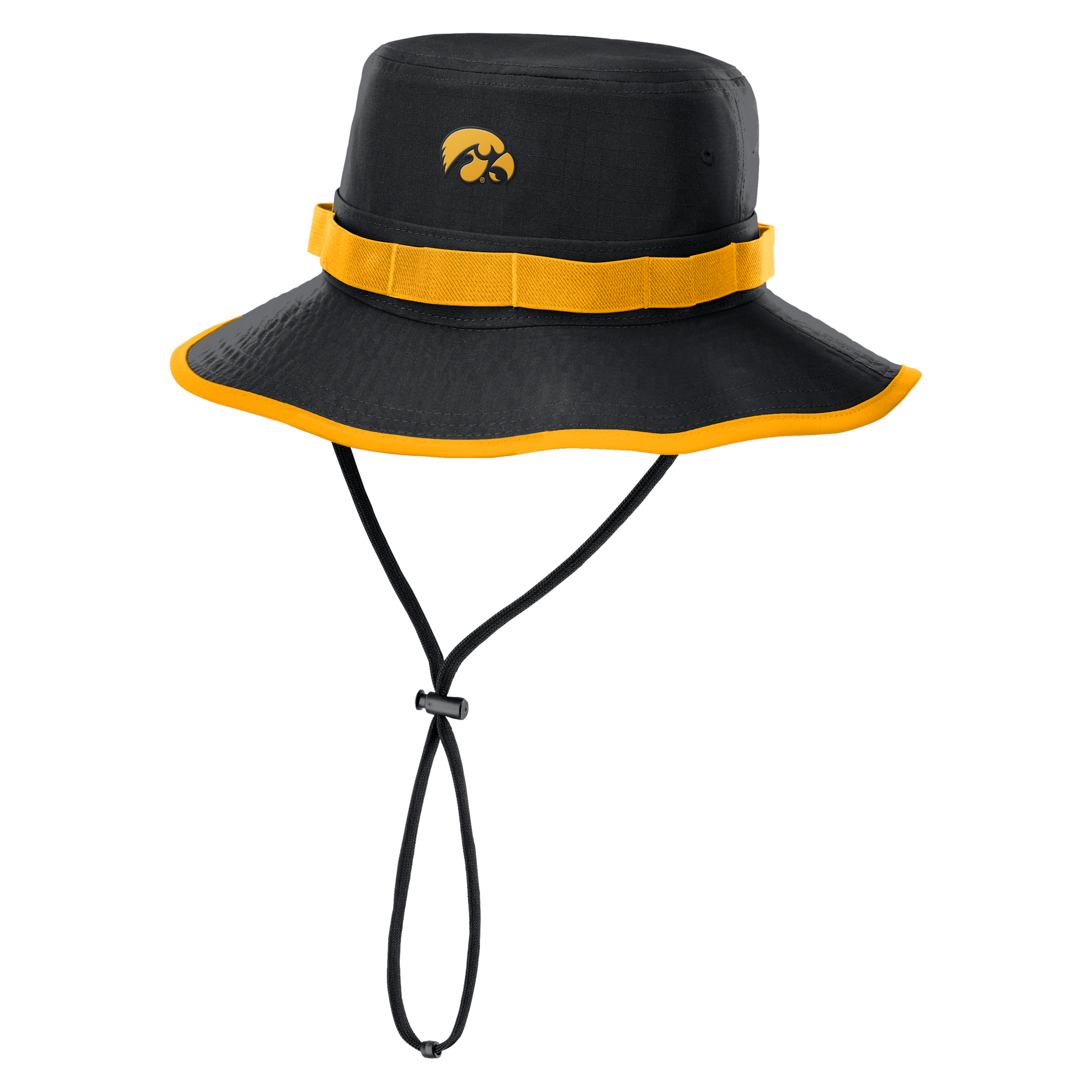 Nike Iowa Sideline Apex Gameday Boonie  Men's Dri-fit College Bucket Hat In Black