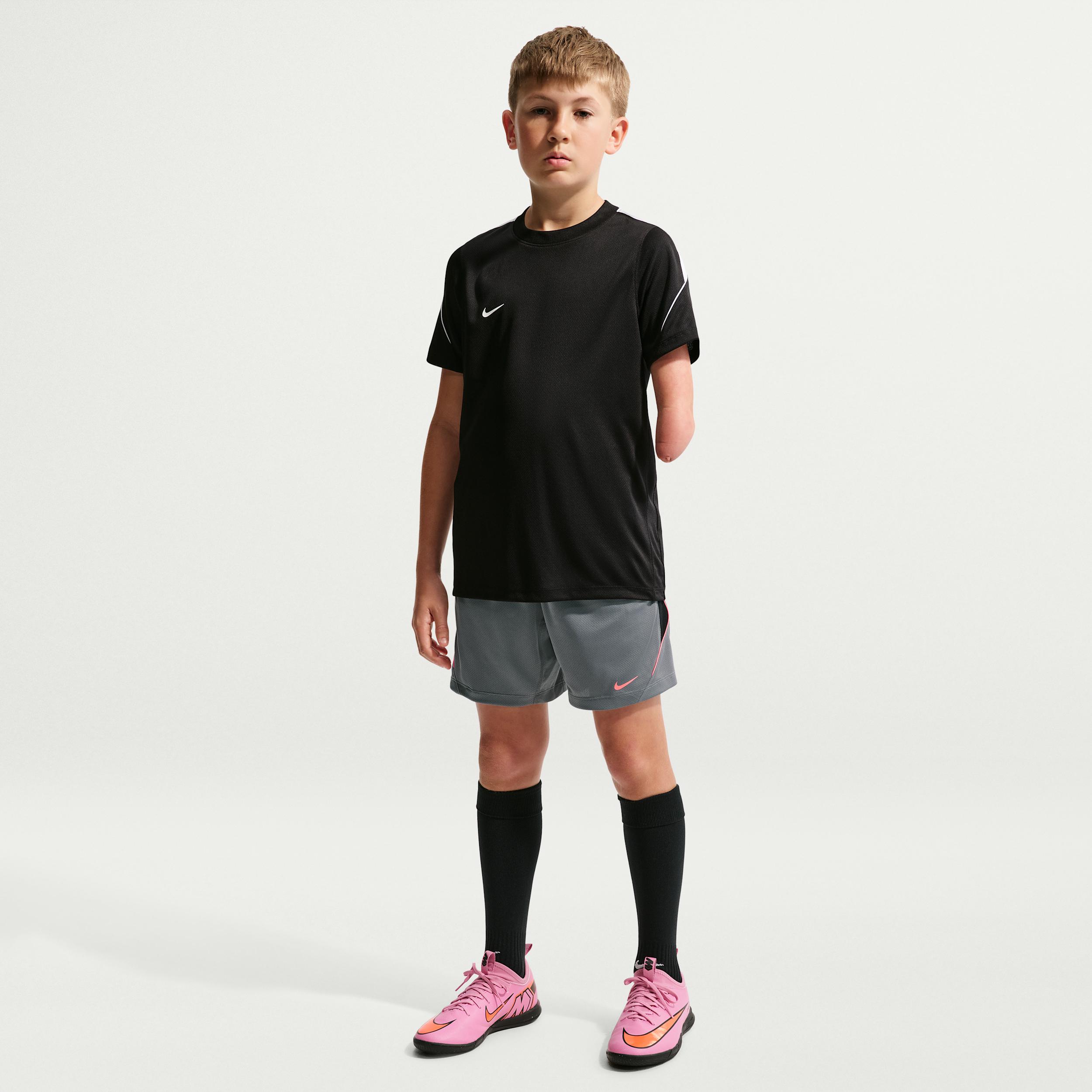 Nike Strike Big Kids' Dri-FIT Soccer Shorts in Grey | IO1940-013
