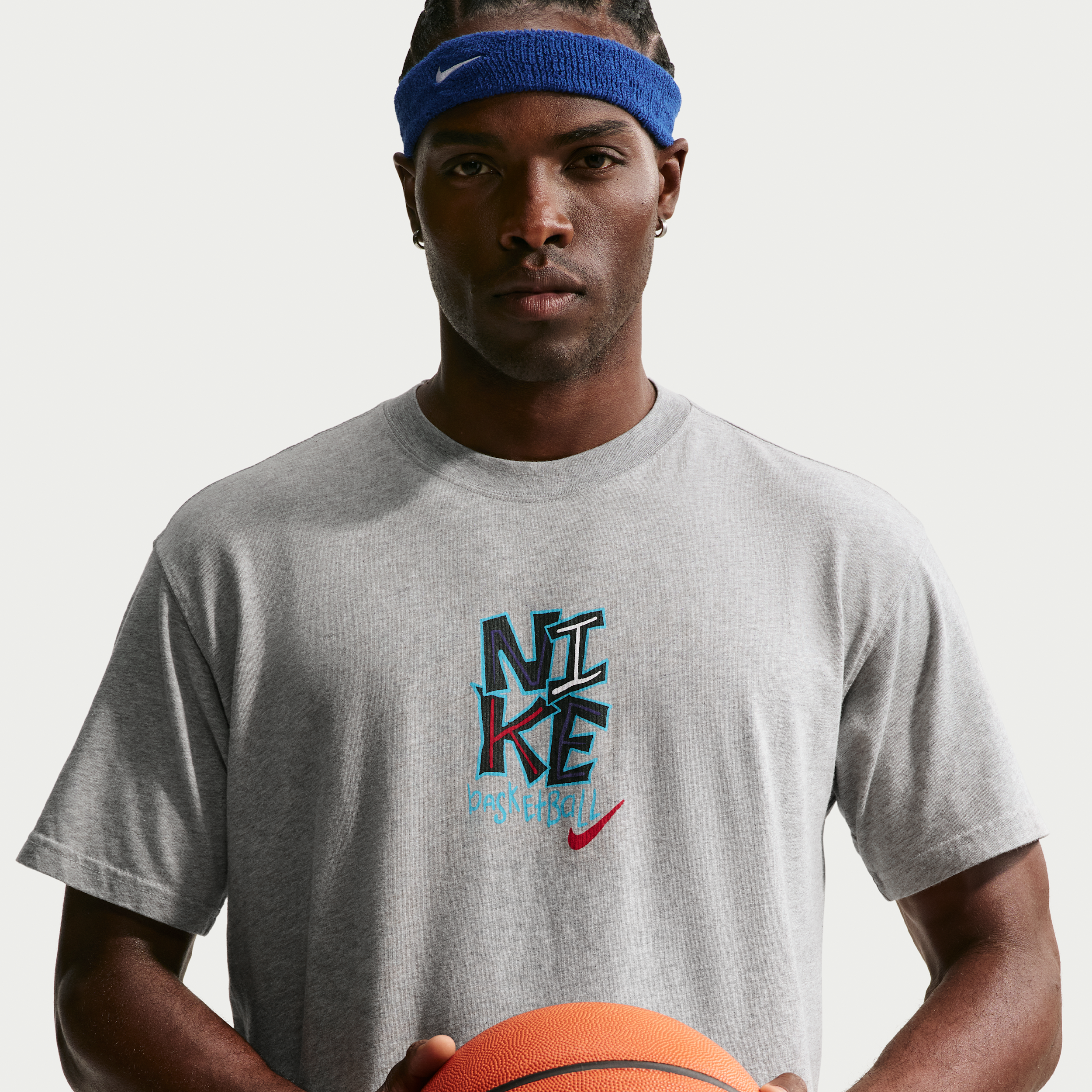 Nike Just Do It Mens Crew Neck Short Sleeve Regular Fit Graphic T-Shirt, X-large, Gray