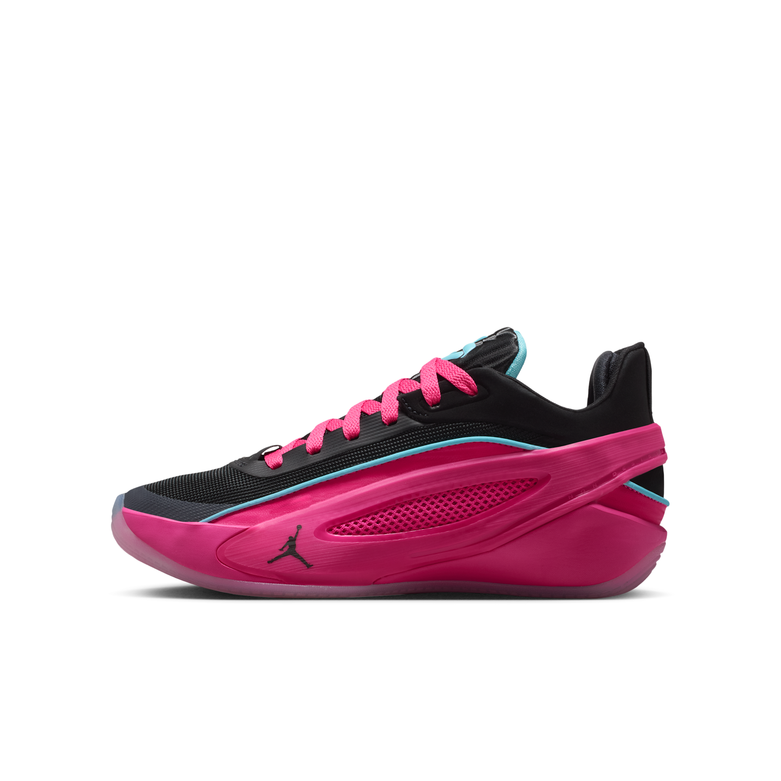 Jordan Kids' Grade School Luka 5 Basketball Shoes, Size 4.5, Fucshia/Black