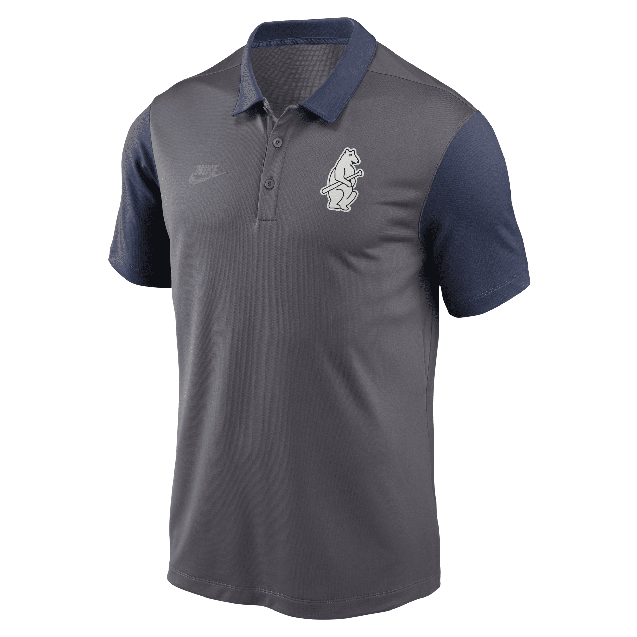 Shop Nike Chicago Cubs Cooperstown Franchise  Men's Dri-fit Mlb Polo In Grey