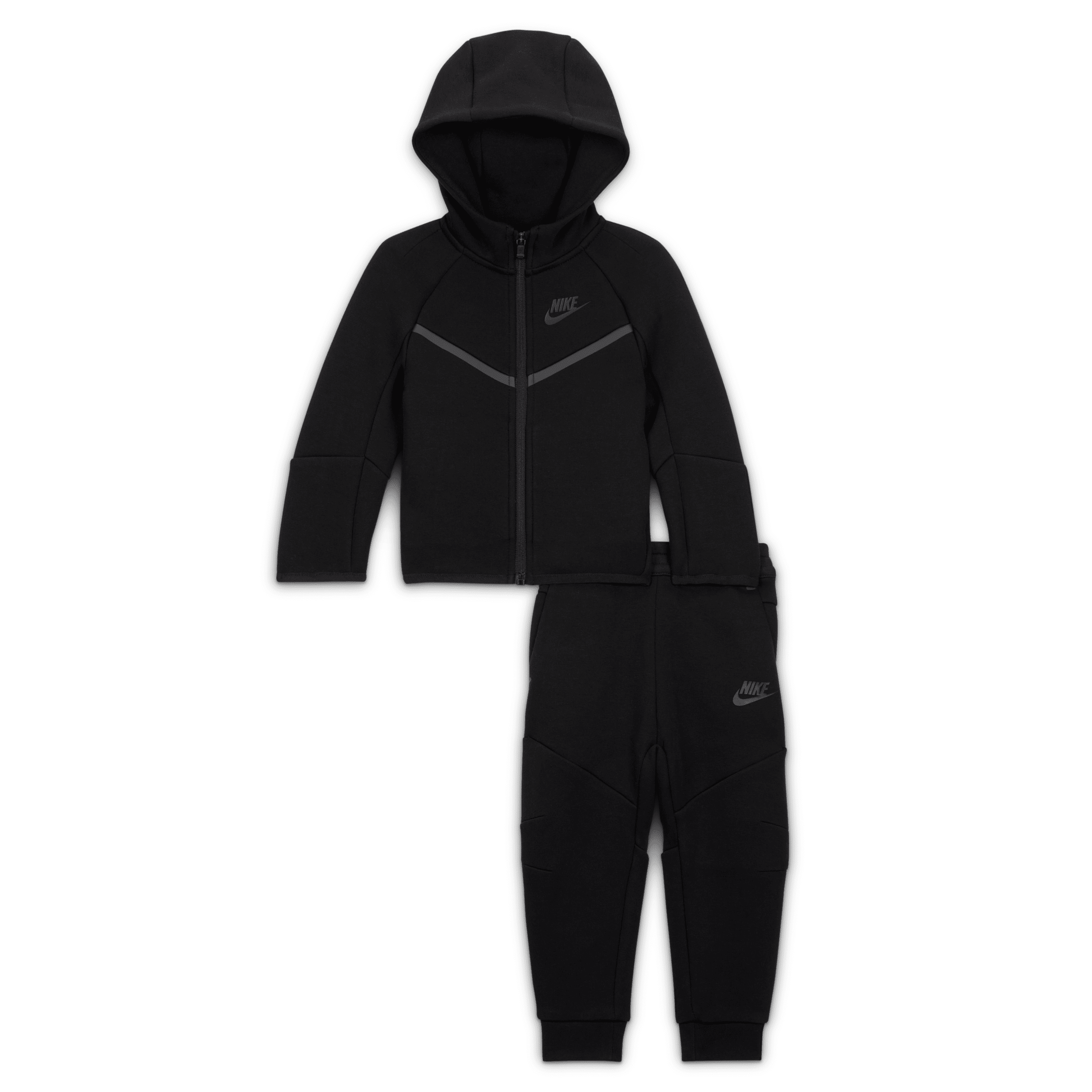 Nike Sportswear Baby Tech Fleece 2-piece Full-zip Set In Black
