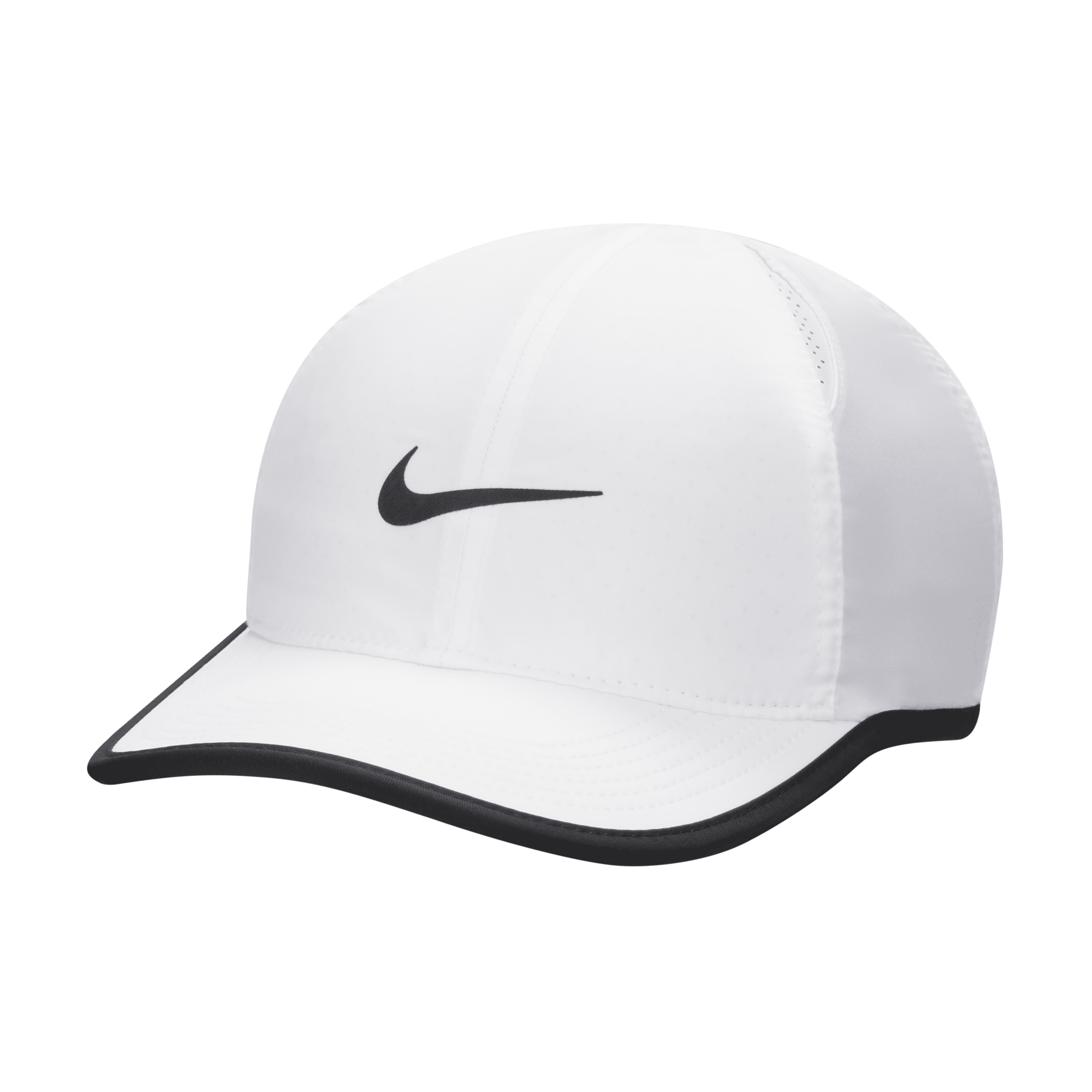 Nike Dri-fit Club Kids' Unstructured Featherlight Cap In White