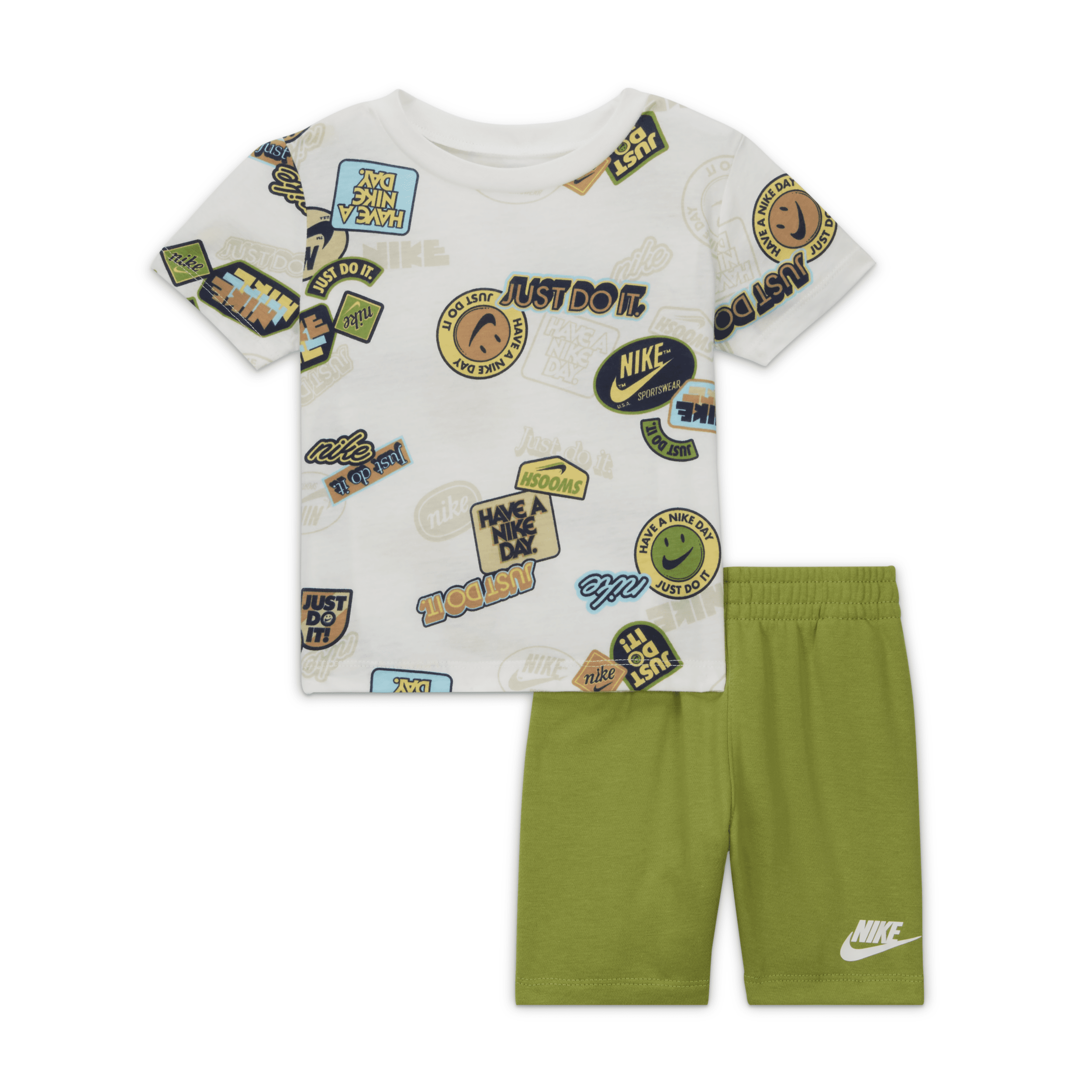 Nike Sportswear Baby (12-24m) 2-piece Shorts Set In Green