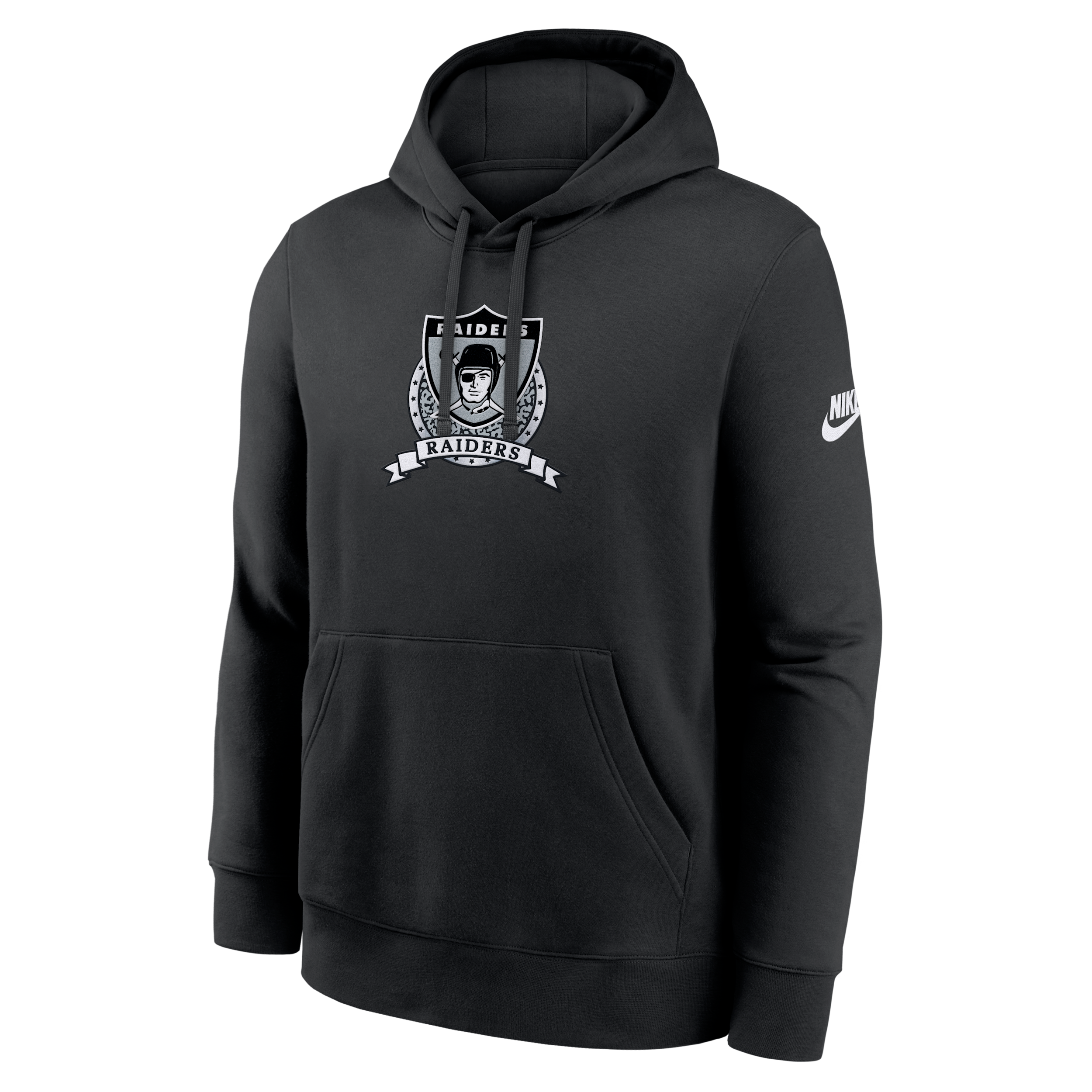 Las Vegas Raiders Rewind Club Nike Men's NFL Pullover Hoodie in Black | NKDK00A8DV-TM9