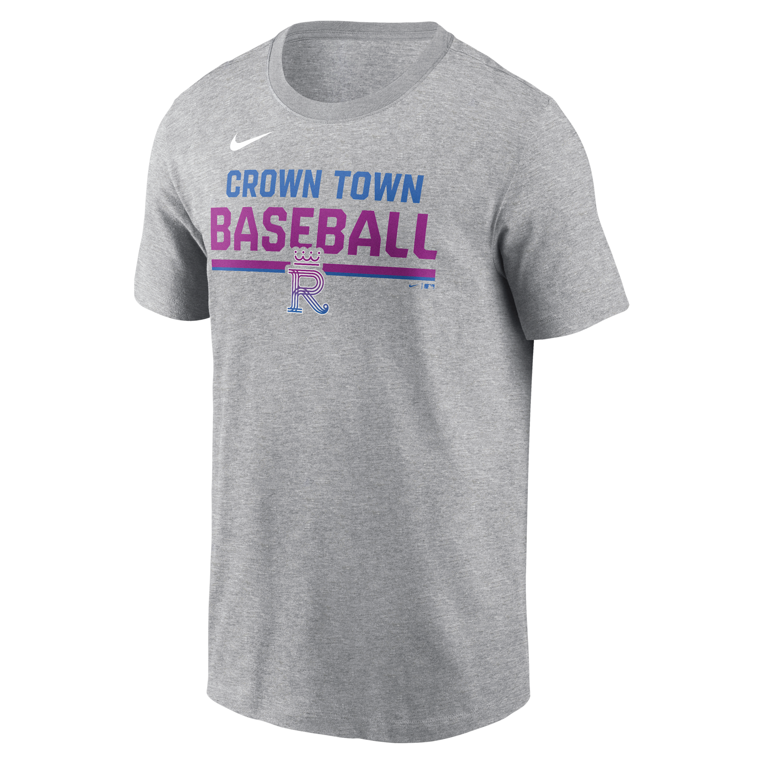 Nike Men's Heather Gray Kansas City Royals 2026 City Connect Stacked Team Phrase T-Shirt - Heather Gray
