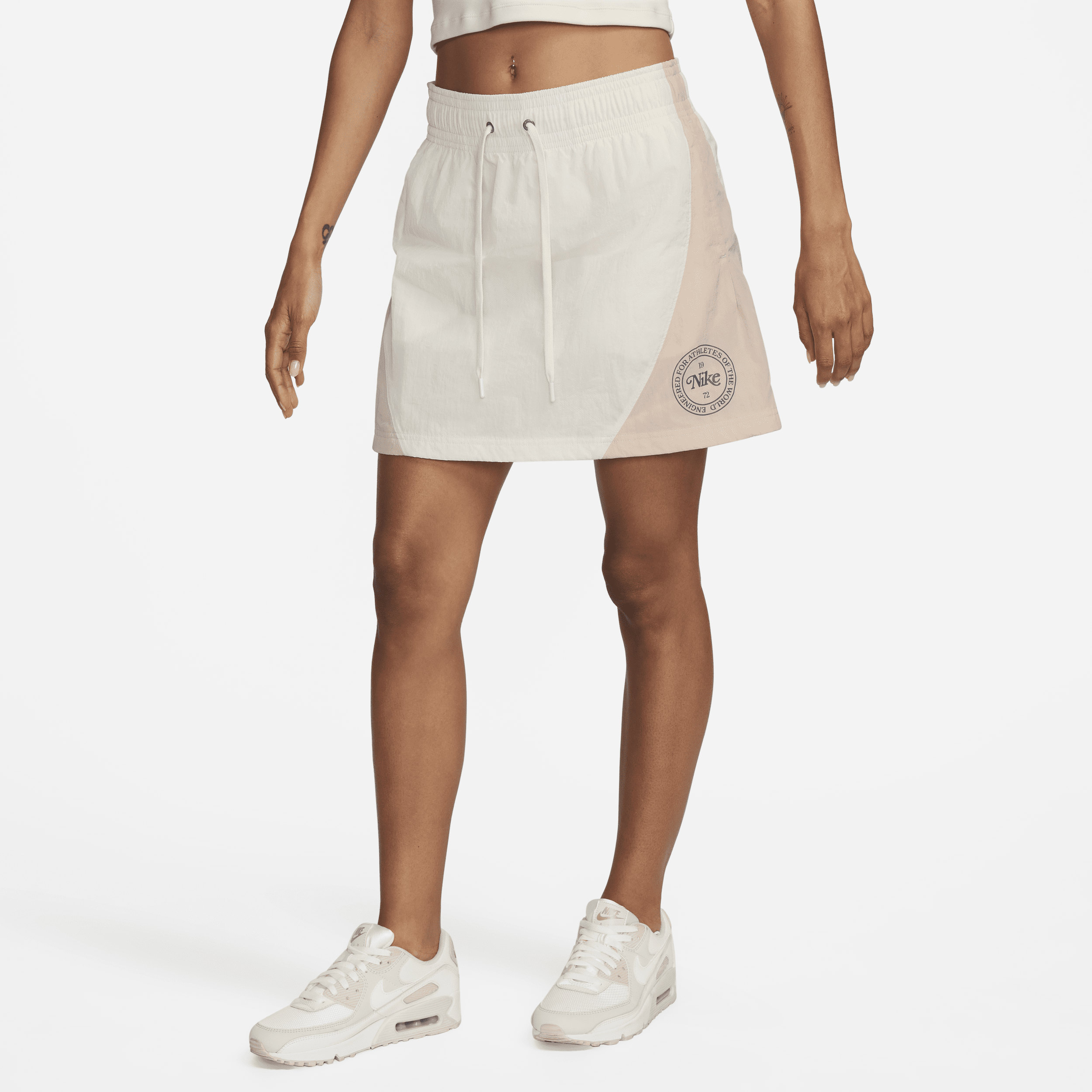 Nike Women's  Sportswear Heritage High-waisted Woven Mini Skirt In Brown