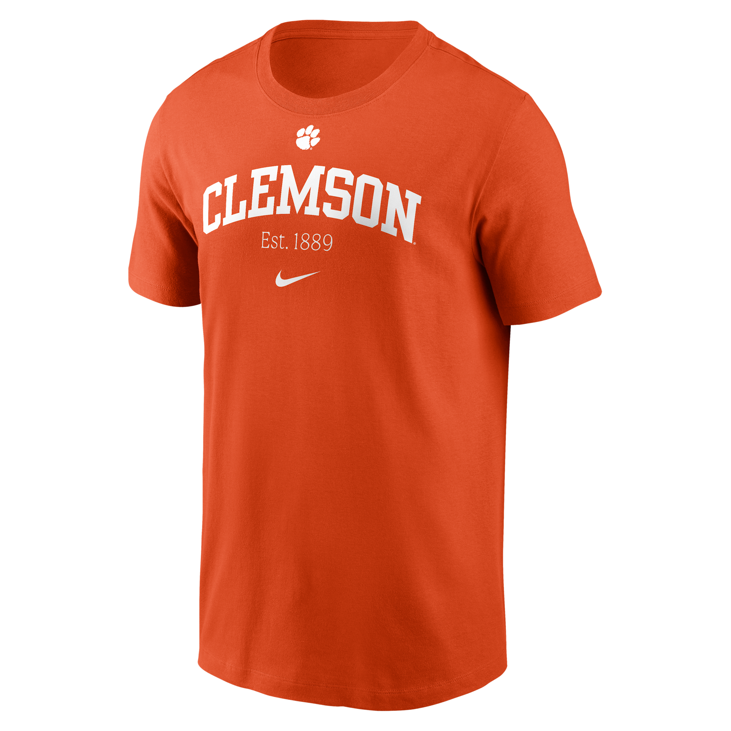 Clemson Academic Arch Nike Men's College T-Shirt in Orange | N19989MCLN-7PJ