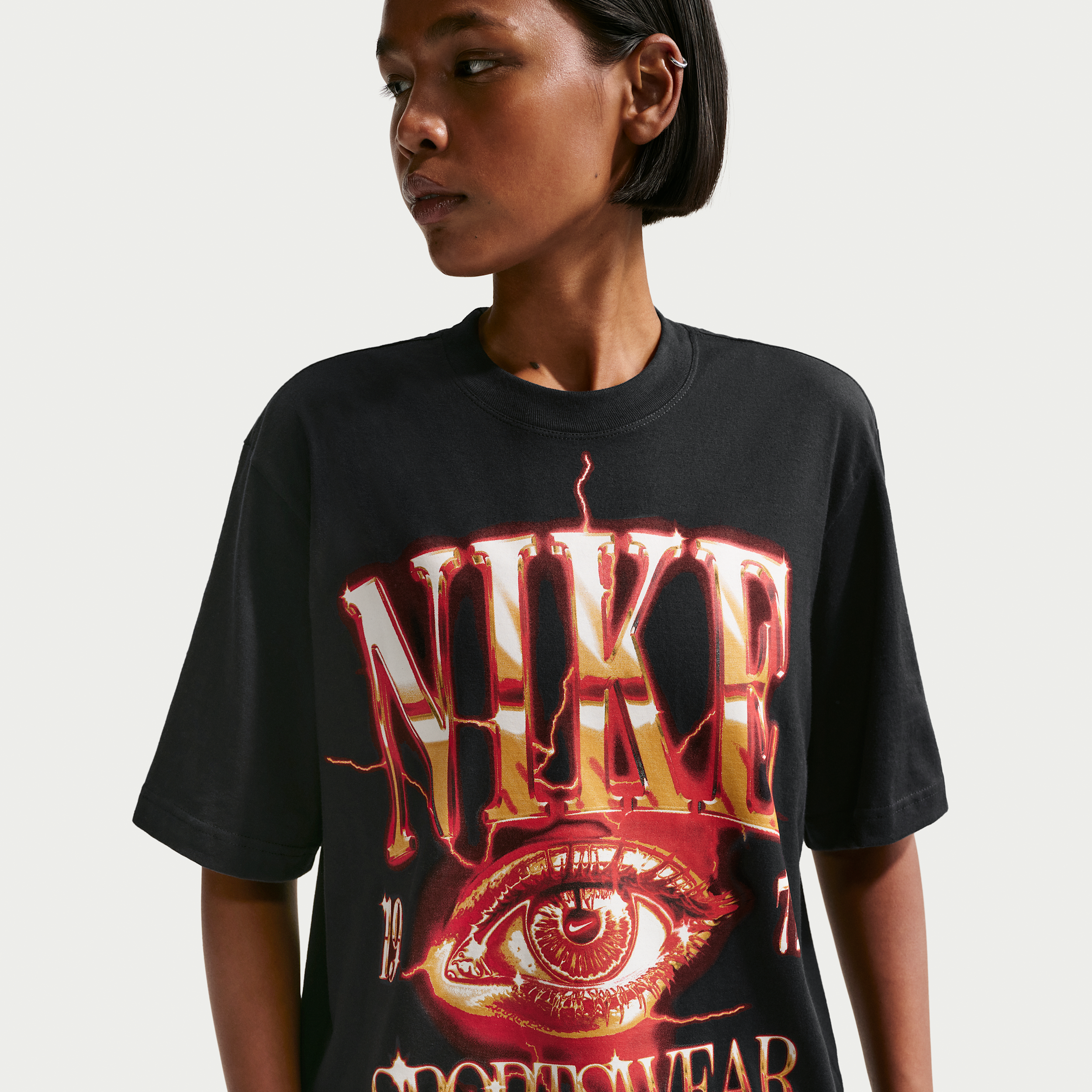 Nike Women's  Sportswear Essentials Boxy T-shirt In Black
