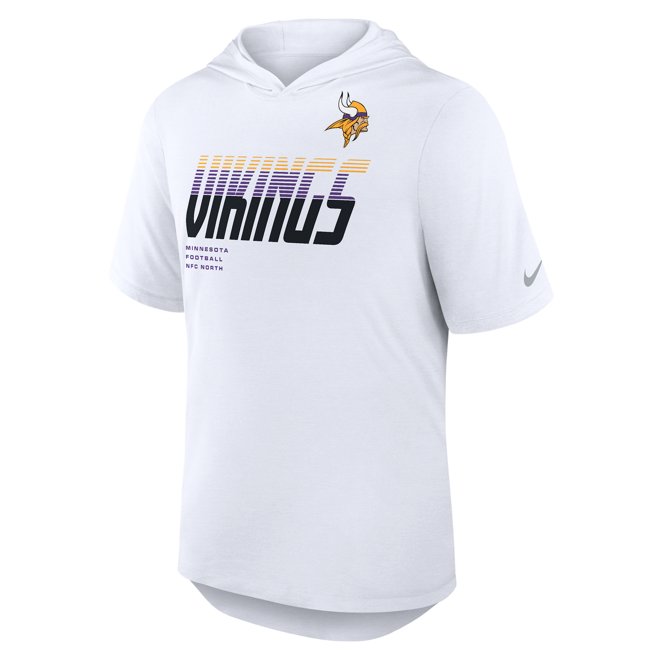 Minnesota Vikings Nike Men's Dri-FIT NFL Hooded T-Shirt in White | 03NB10A9M-W9H