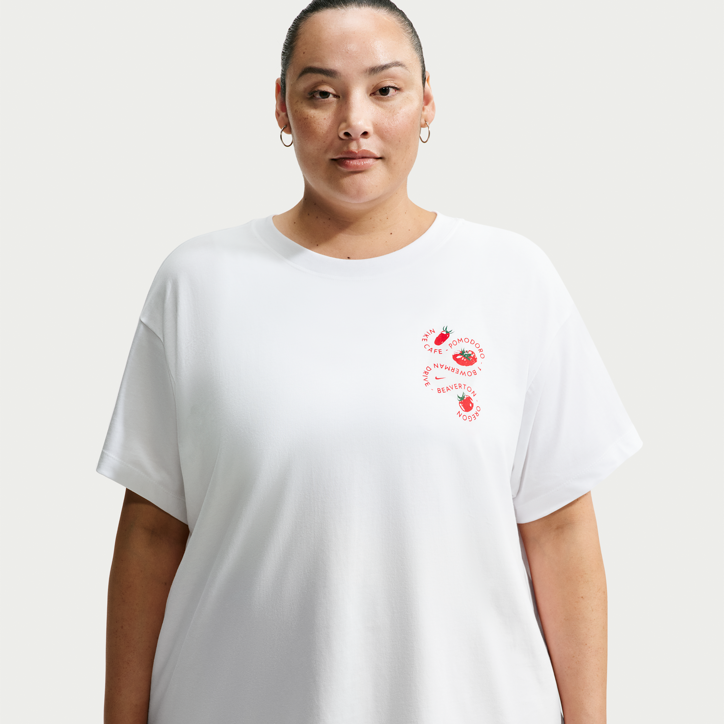 Women's Nike Sportswear Classic Oversized T-Shirt (Plus Size) in White | IH8038-100