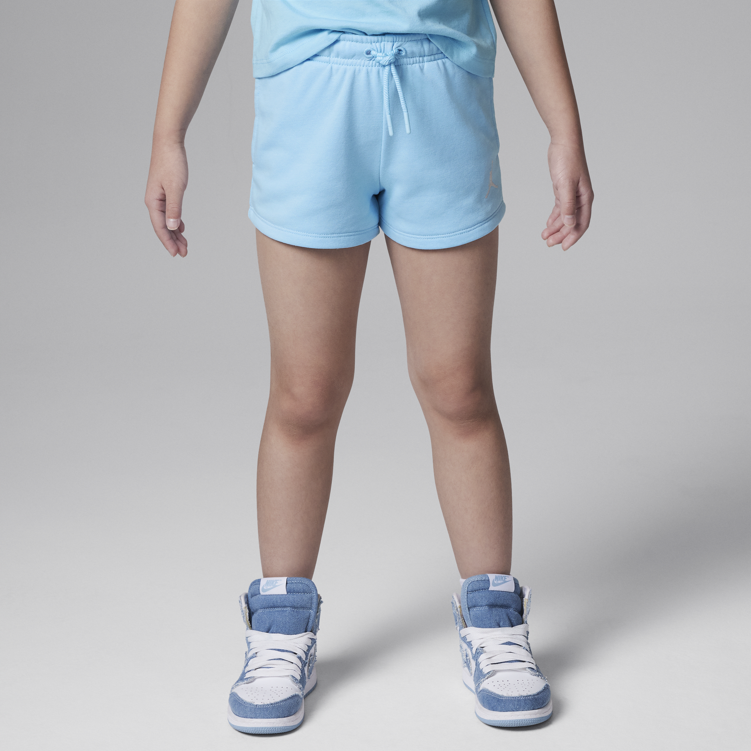 Shop Jordan Essentials Little Kids' Shorts In Blue