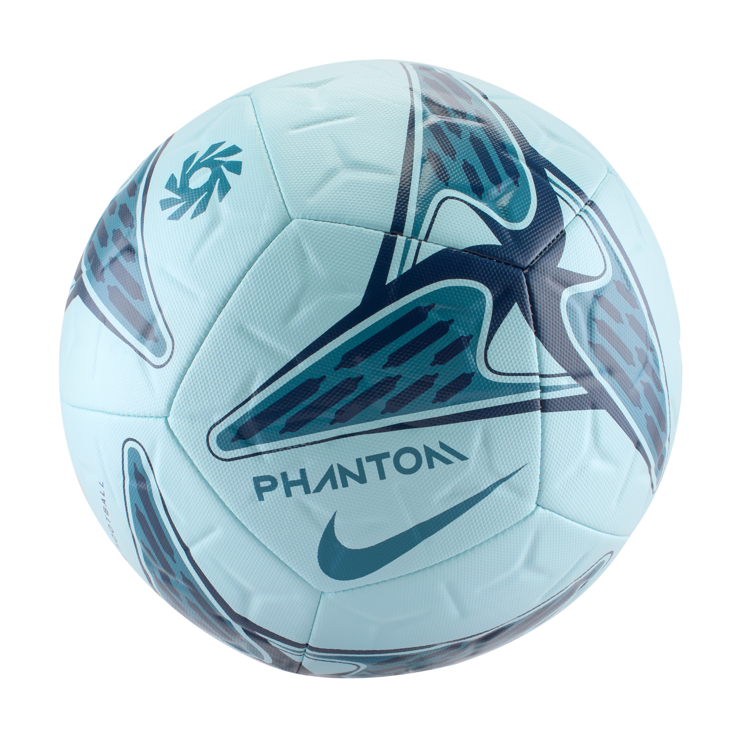Nike Erling Haaland Academy Soccer Ball, Size 5, Glacier Blue/Blue Eclipse/Thunder Grey/Smokey Blue