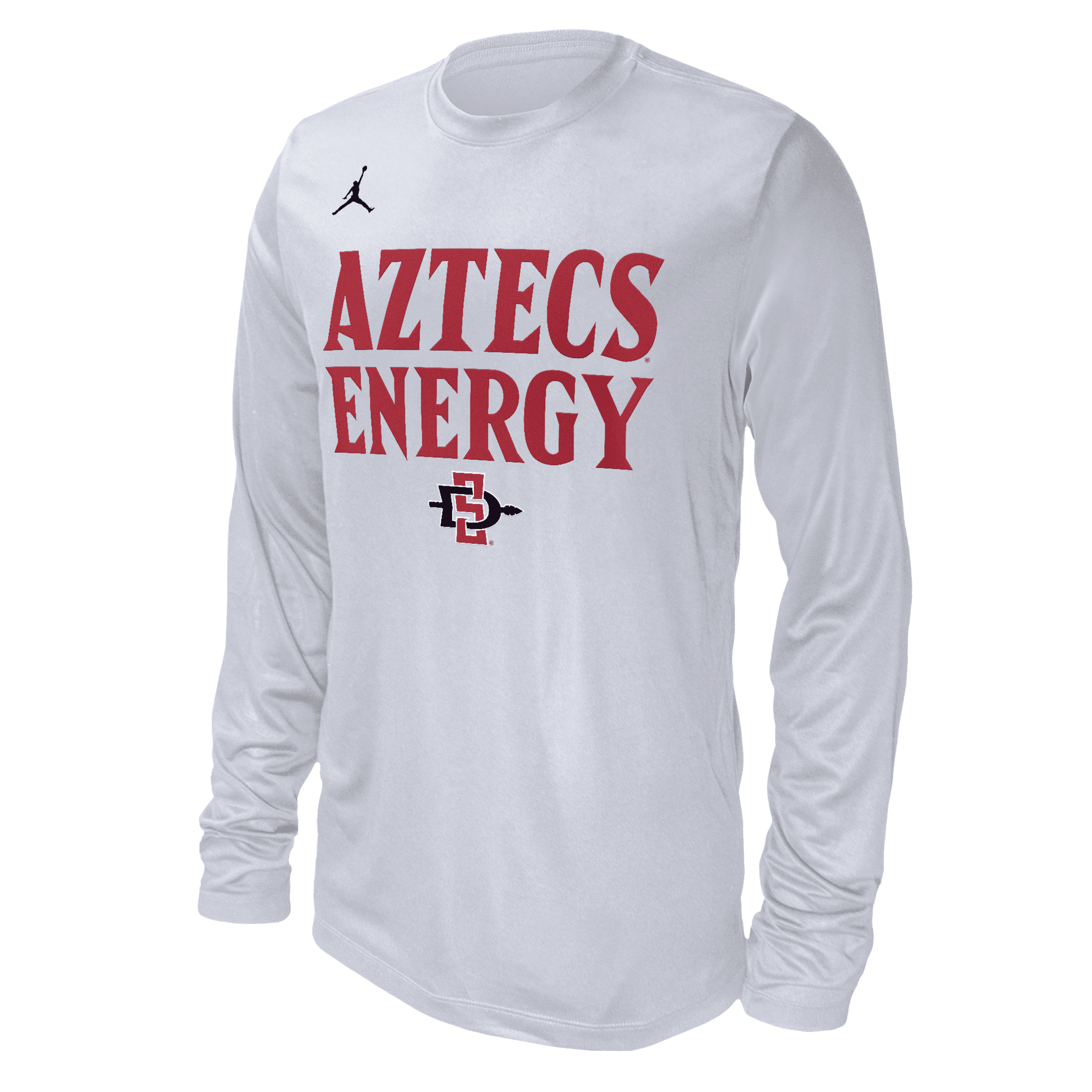 Nike Men's San Diego State  College Long-sleeve T-shirt In White