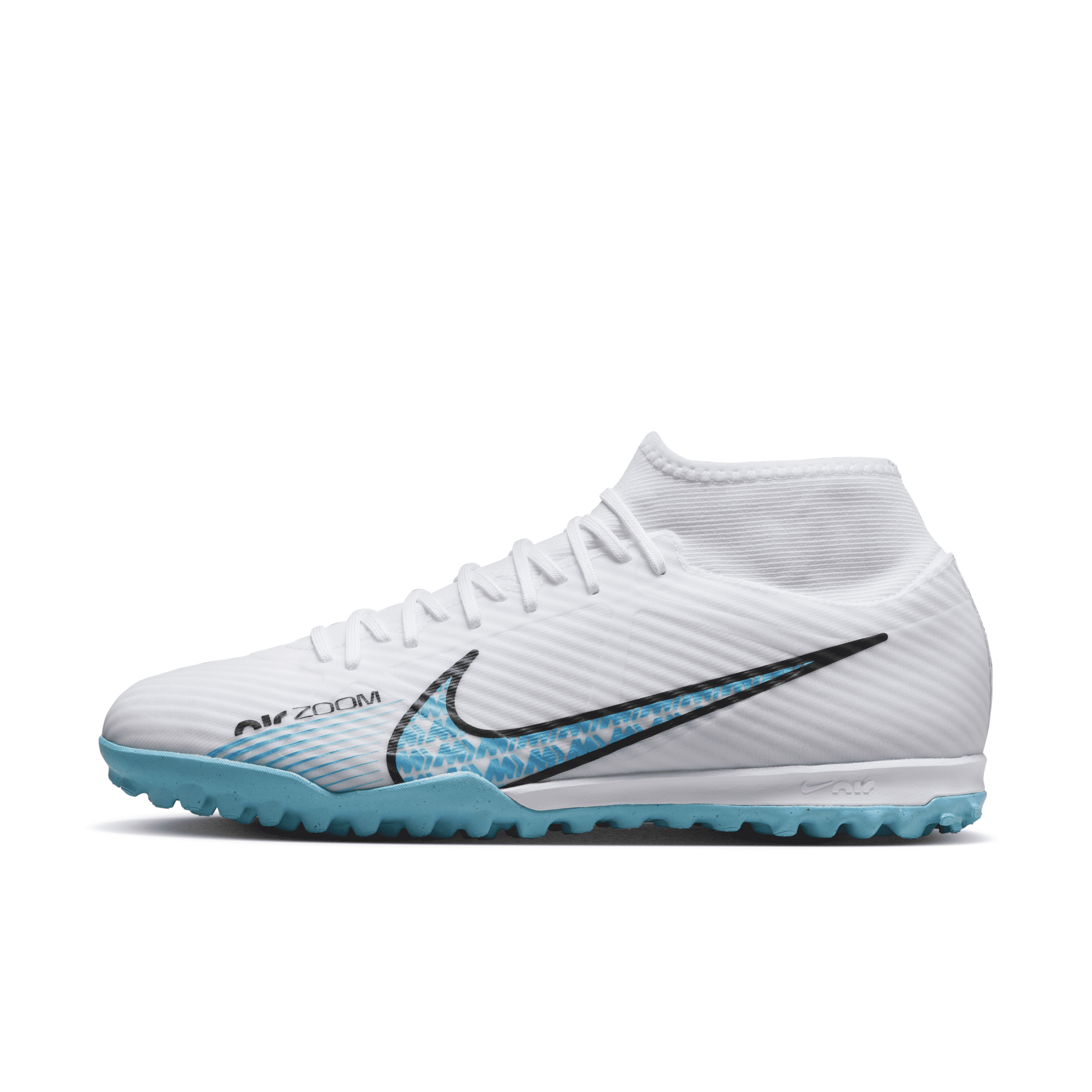 Nike Men's Mercurial Superfly 9 Academy Turf High-top Soccer Shoes In White