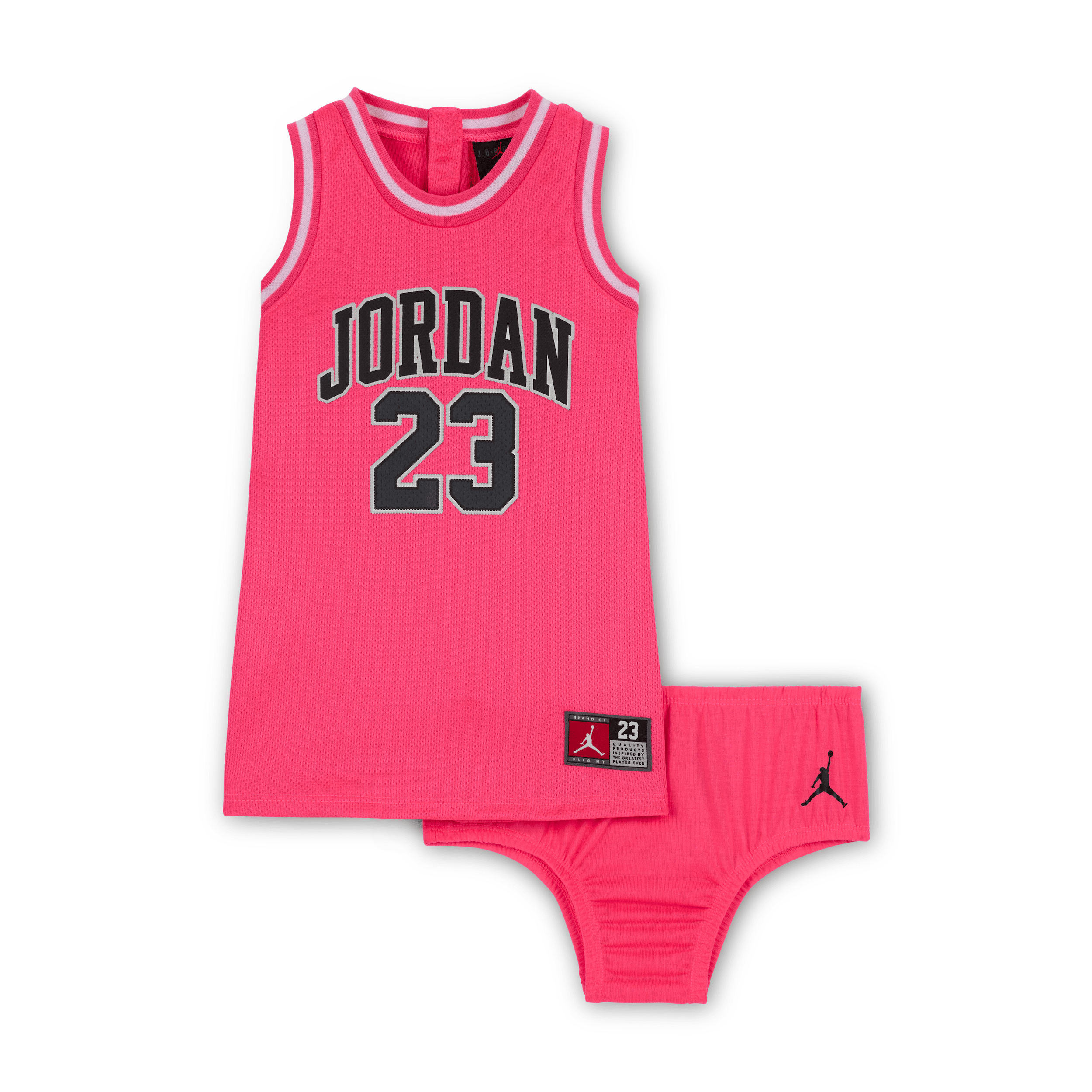 Jordan Baby (12-) 23 Jersey Dress In Pink