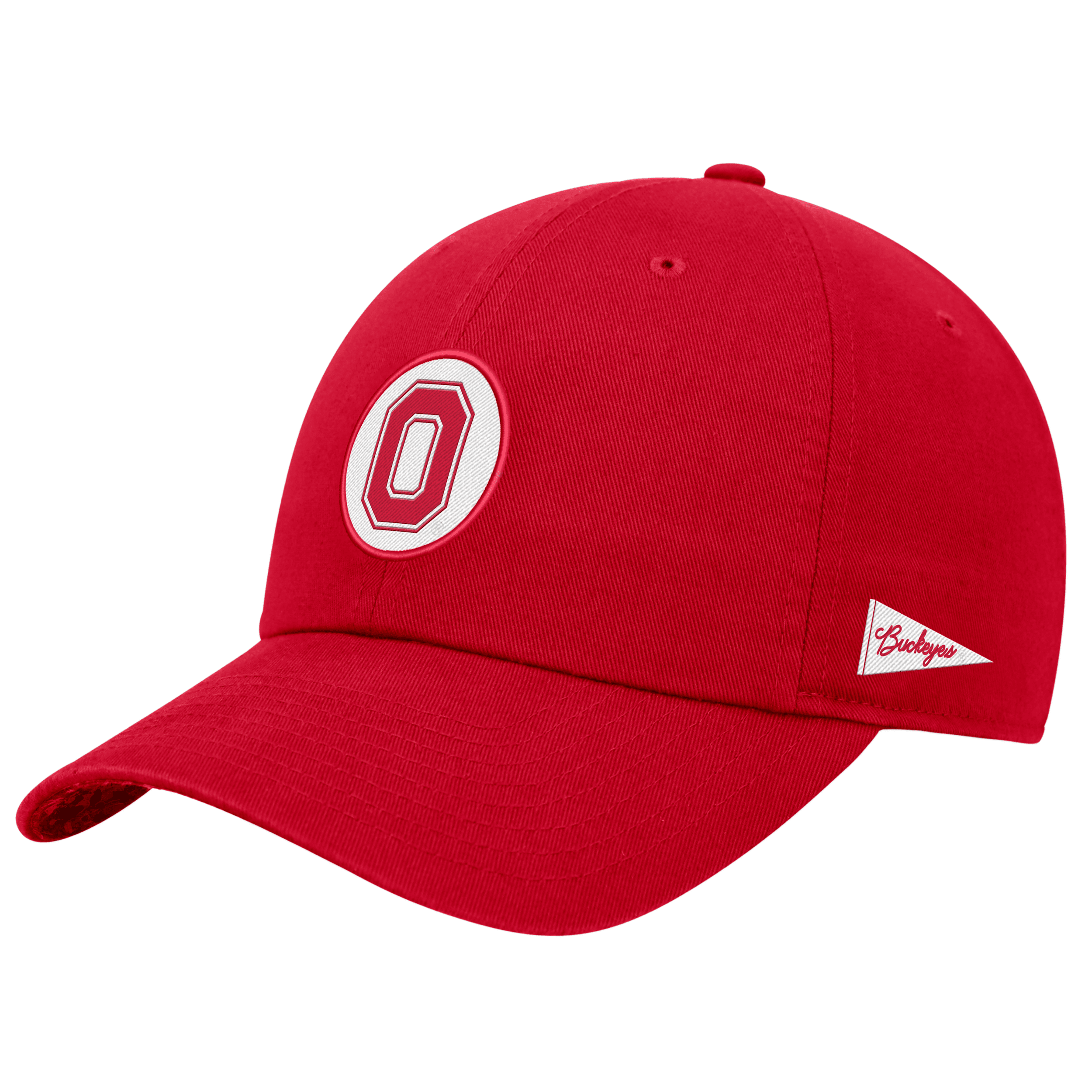 Shop Nike Ohio State Logo  Unisex College Adjustable Cap In Red